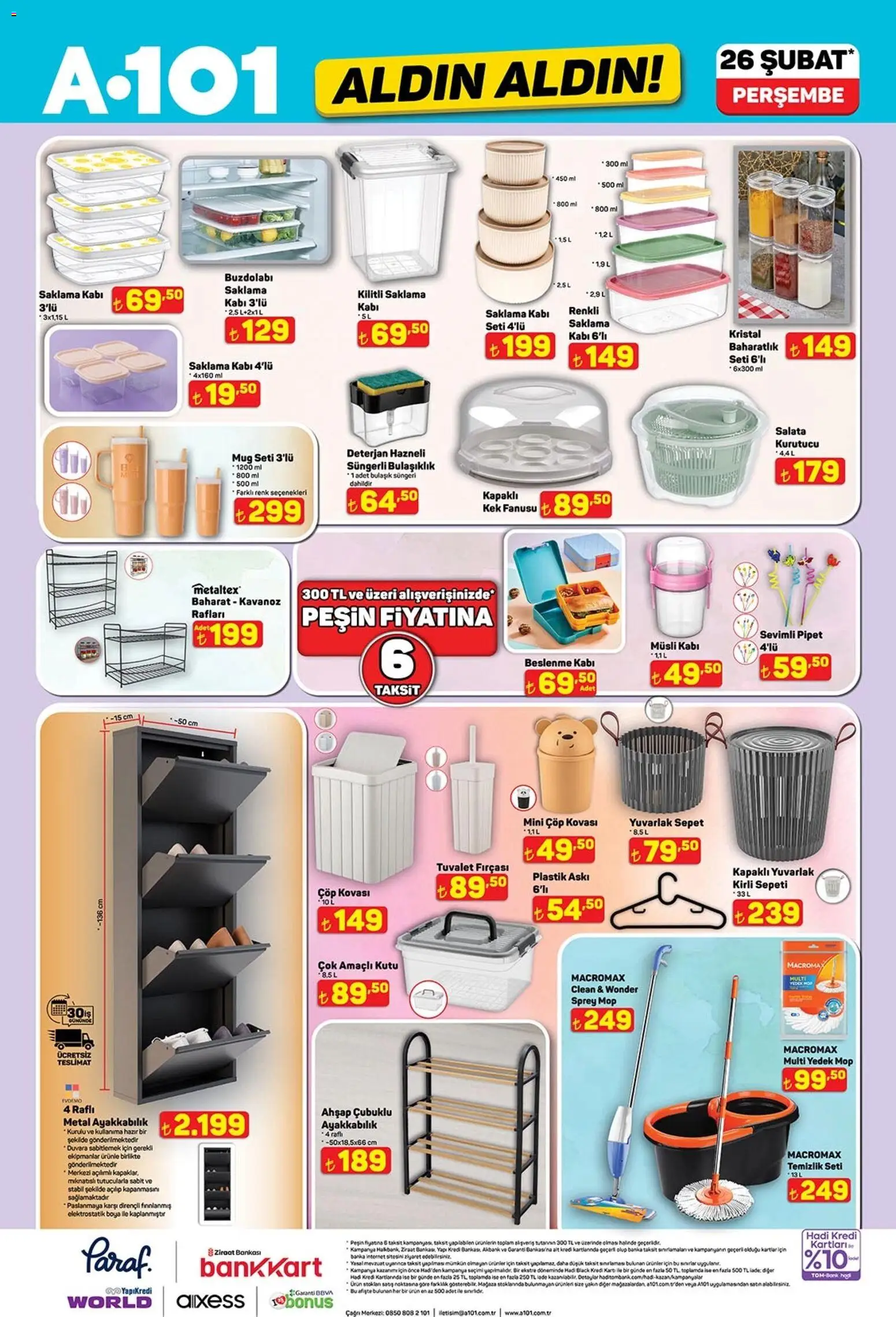 A101 Katalog Aldın Aldın - 26.02.2026 tarihinden itibaren geçerlidir | Sayfa: 12 | Ürünler: Askı, Kutu, Baharat, Kurutucu