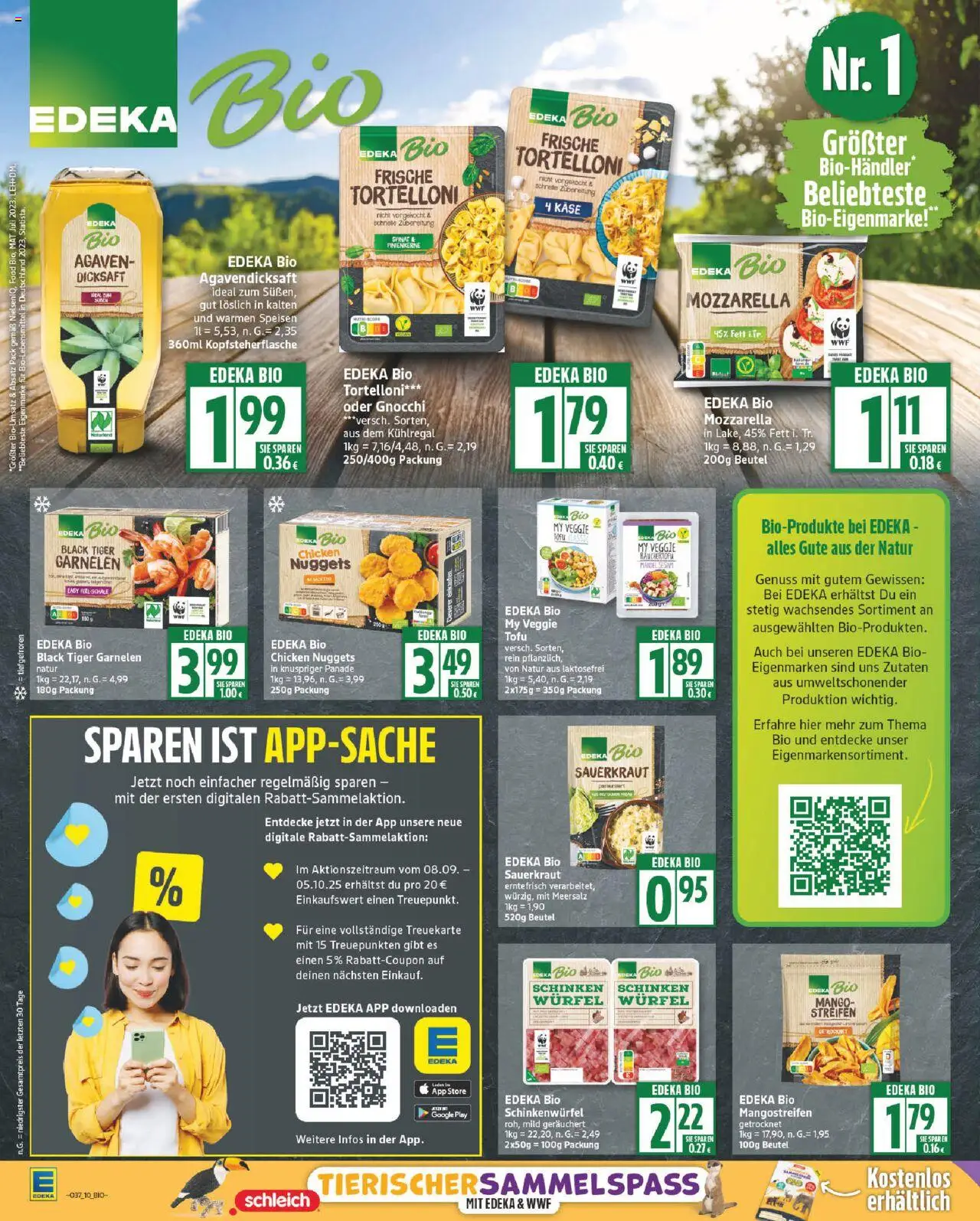 Edeka Prospekt 	 – gültig ab 08.09.2025 | Seite: 10 | Produkte: Mozzarella, Mango, Schinken, Tiger garnelen