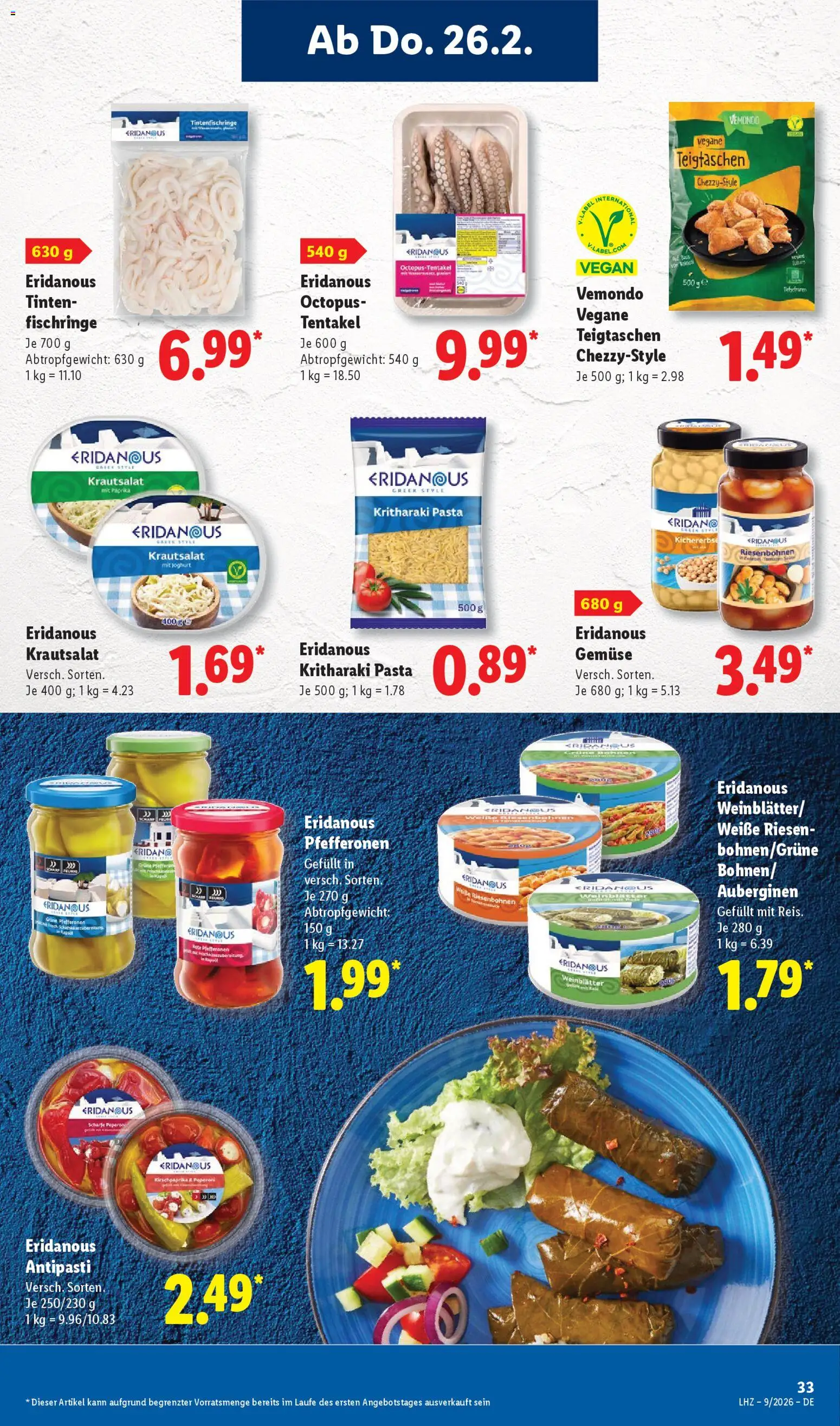 Lidl - Prospekt – gültig ab 23.02.2026 | Seite: 49 | Produkte: Joghurt, Gemüse, Paprika, Pasta