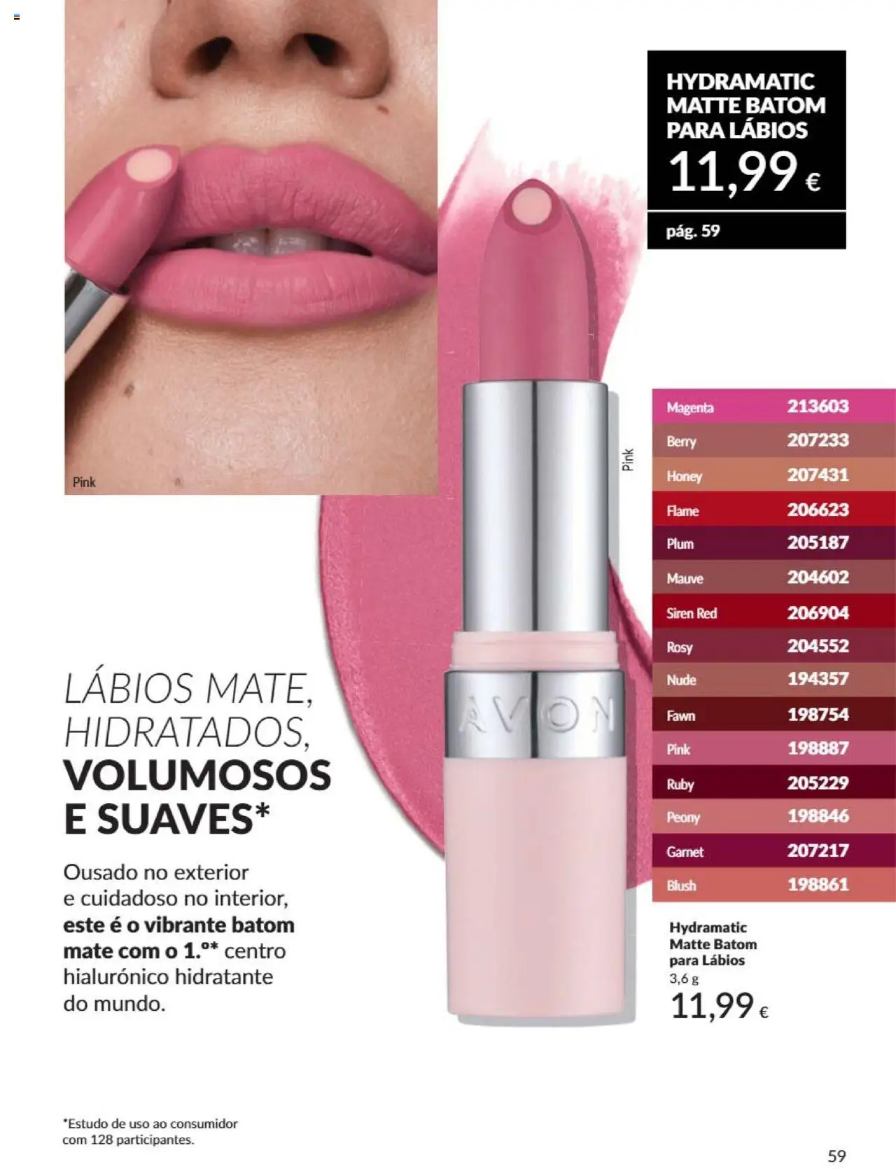 Catálogo Avon Campanha 6 │ válido de 01.06.2025 | Página: 59 | Produtos: Blush, Batom