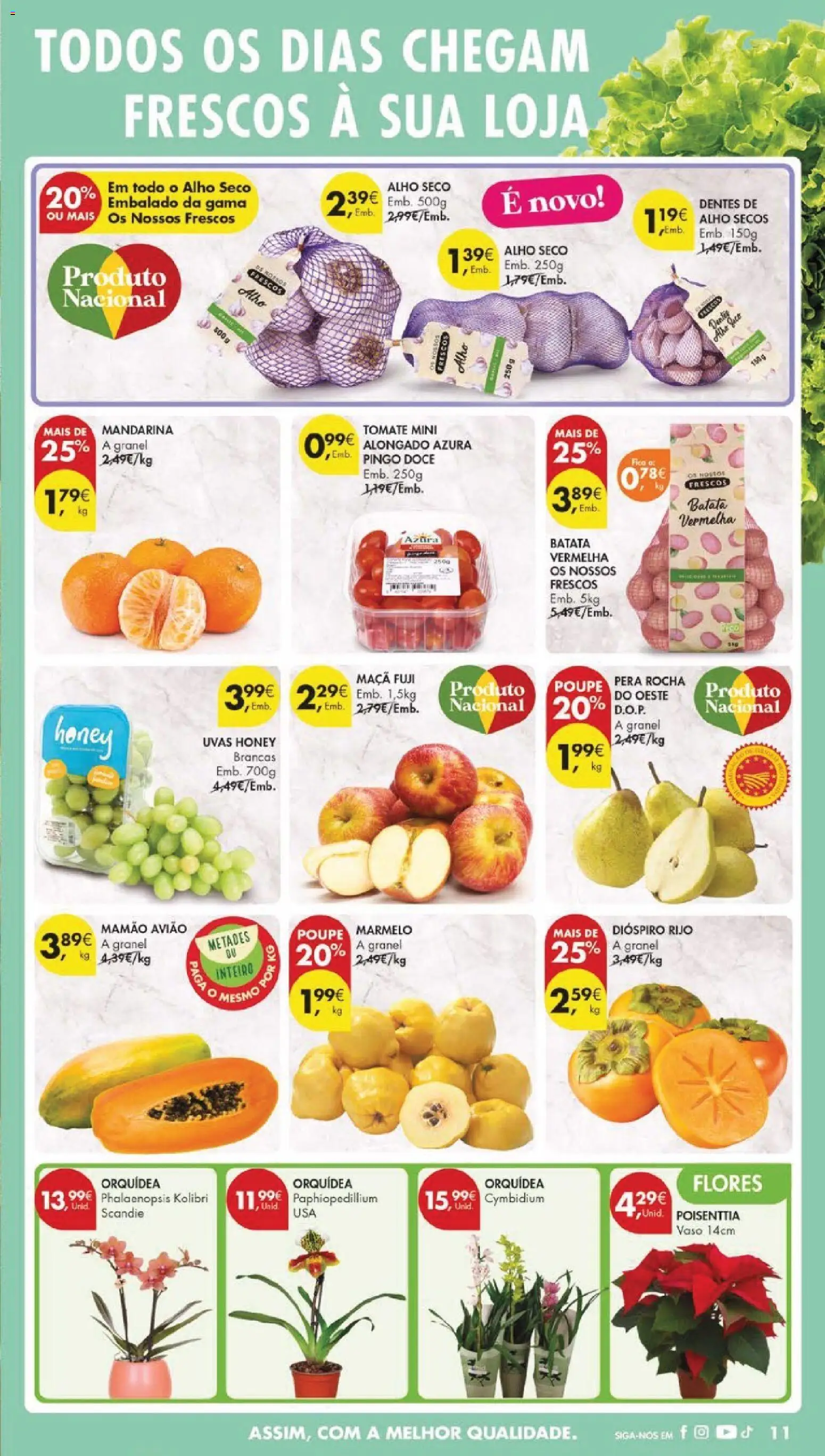 Pingo Doce folheto │ válido de 02.12.2025 | Página: 13 | Produtos: Batata, Flores, Vaso, Mamão