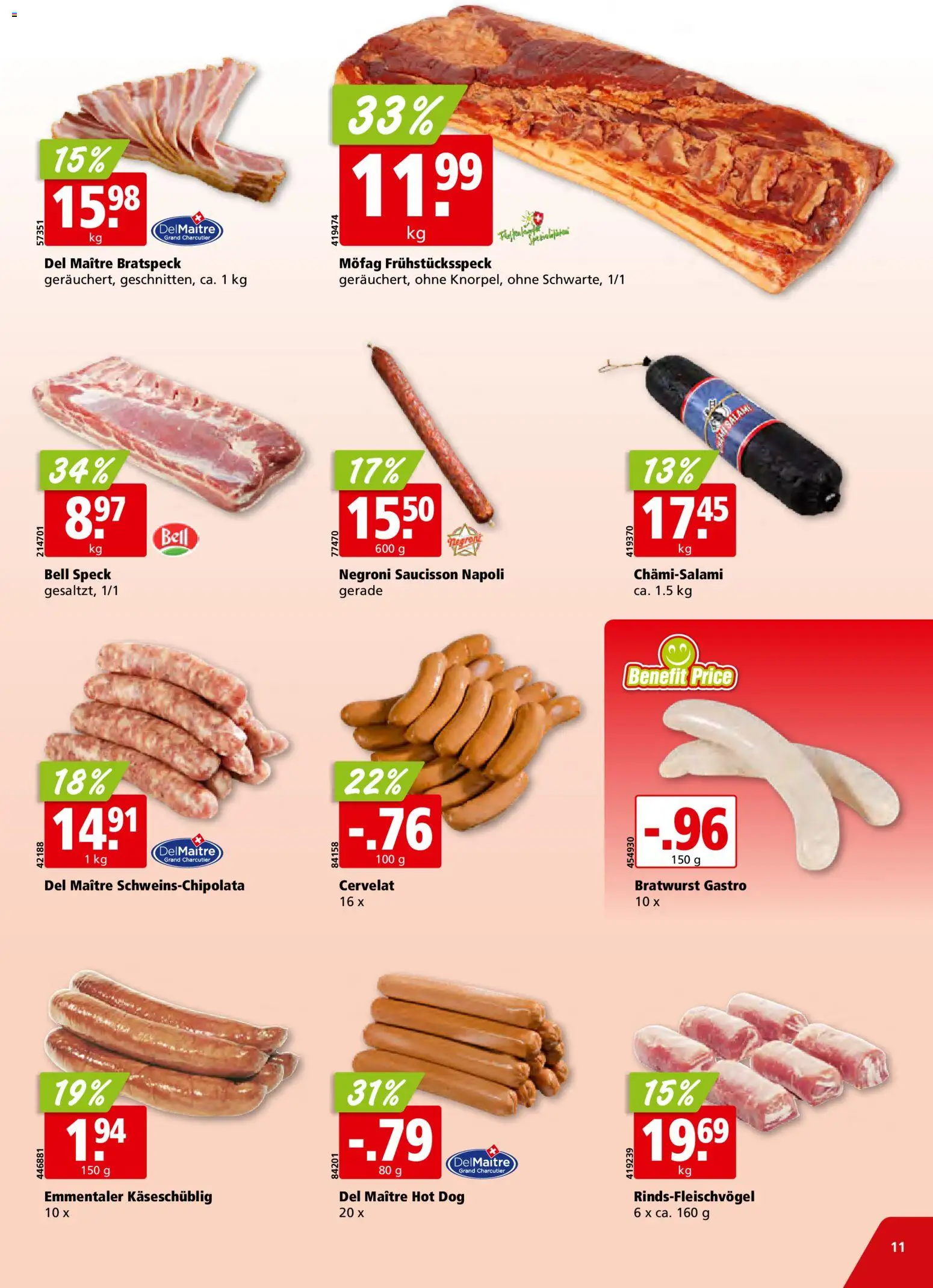 Aligro Aktionen Schlieren, Gossau SG, Frauenfeld, Rapperswil-Jona, Sargans, Bern, Brüttisellen, Pratteln, Emmen, Spreitenbach – gültig ab 09.02.2026 | Seite: 11