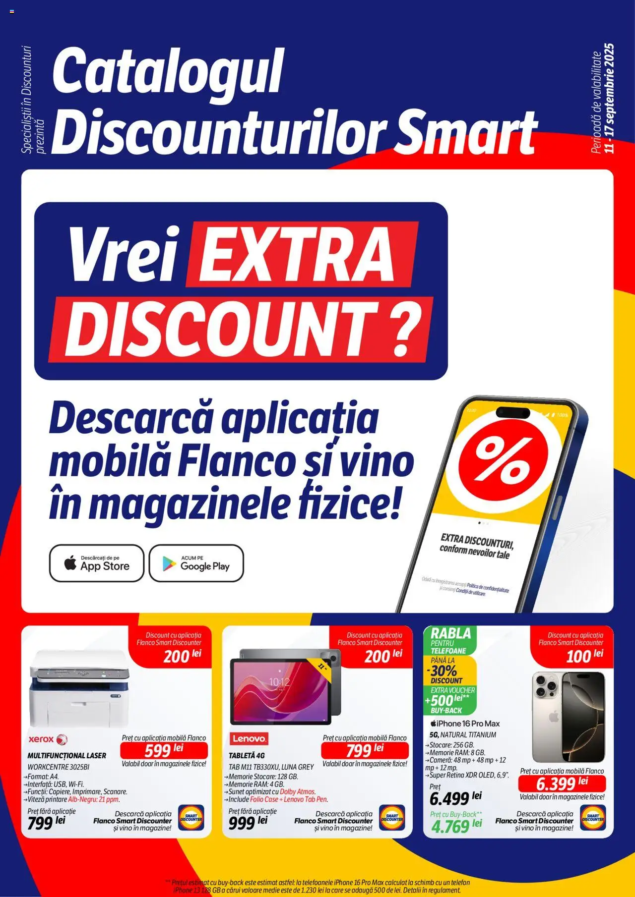 Noul catalog Flanco – valabil de la 11.09.2025 | Pagină: 1 | Produse: Telefon, Memorie, Tabletă, Cameră