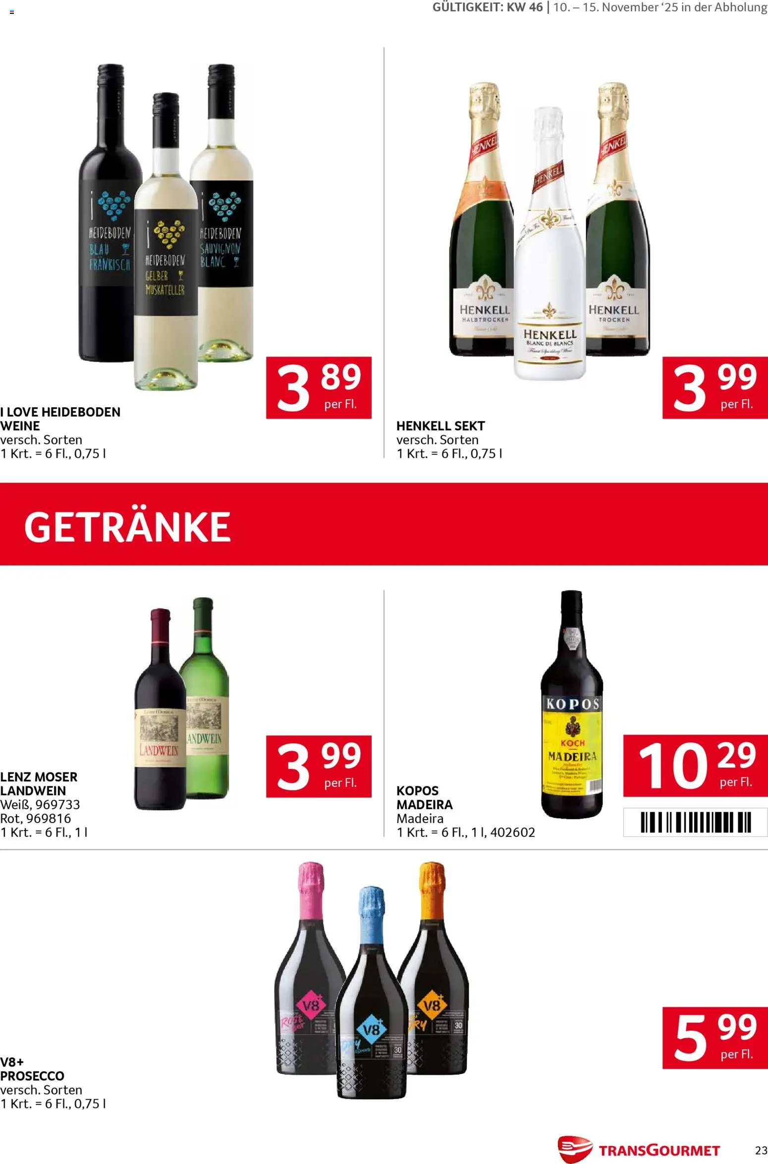 Transgourmet Flugblatt gültig ab 10.11.2025 | Seite: 22