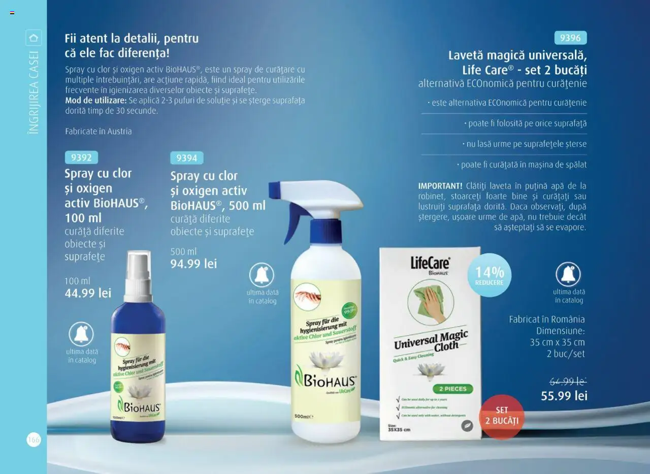 Life Care catalog - Aprilie/Octombrie – valabil de la 01.04.2025 | Pagină: 168 | Produse: Mașină De Spălat, Apă
