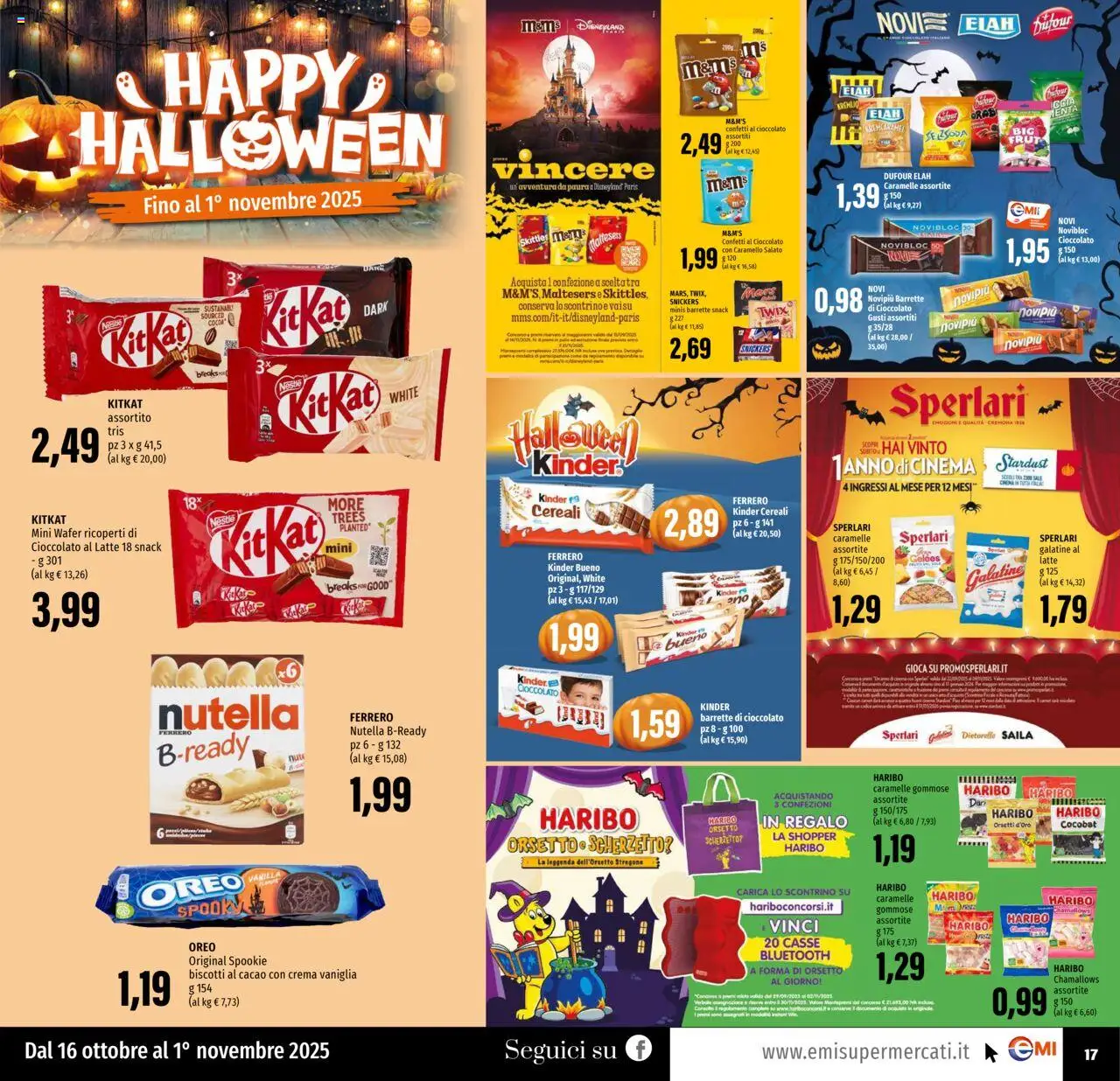 Volantino EMI del 16.10.2025 | Pagina: 17 | Prodotti: Cioccolato, Biscotti, Cacao, Menta