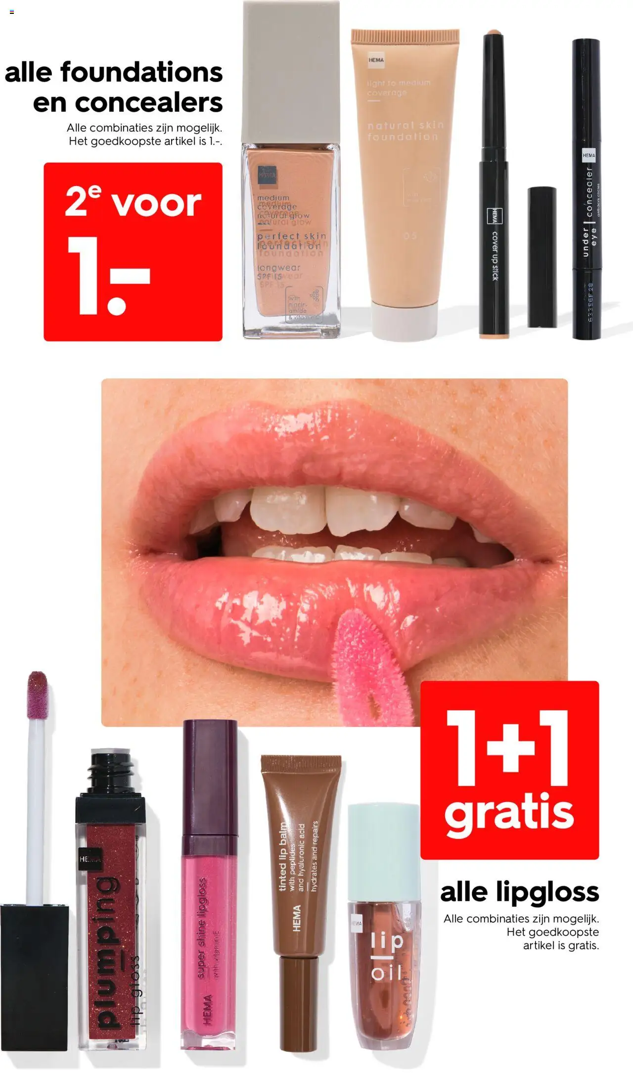 {H1} | Pagina: 7 | Producten: Concealer, Lipgloss, Foundation
