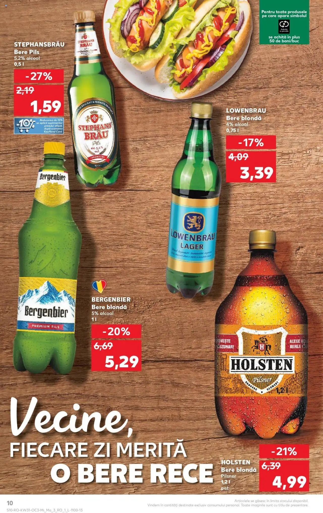Catalog Kaufland - Sfântu Gheorghe – valabil de la 30.07.2025 | Pagină: 10 | Produse: Bere, Plastik Kulübe