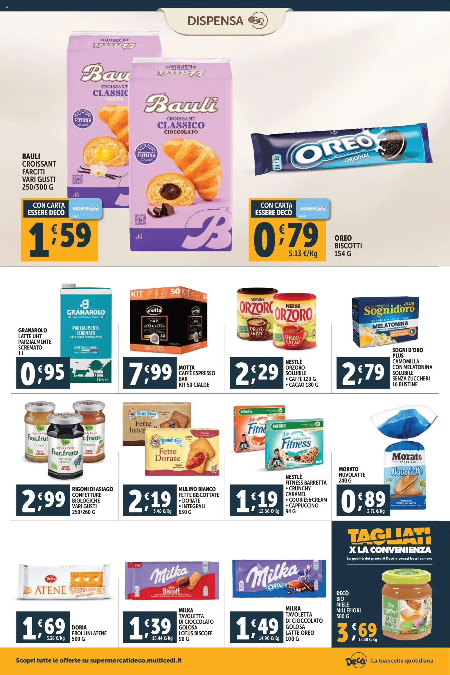 Volantino Decò del 30.01.2026 | Pagina: 8 | Prodotti: Caffè, Frutta, Latte, Miele