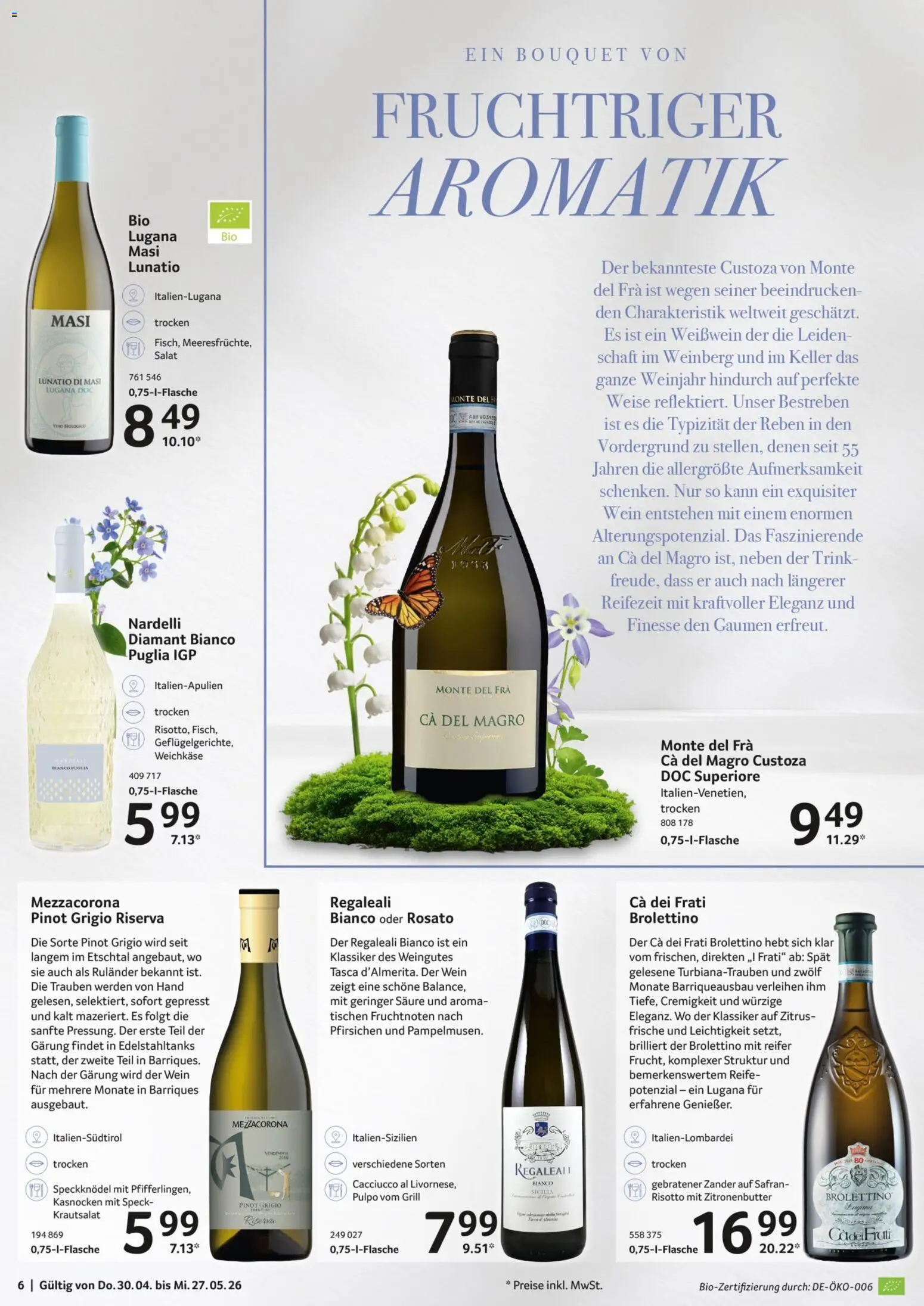 Selgros Weinkatalog – gültig ab 30.04.2026 | Seite: 6 | Produkte: Trauben, Weißwein, Wein, Salat