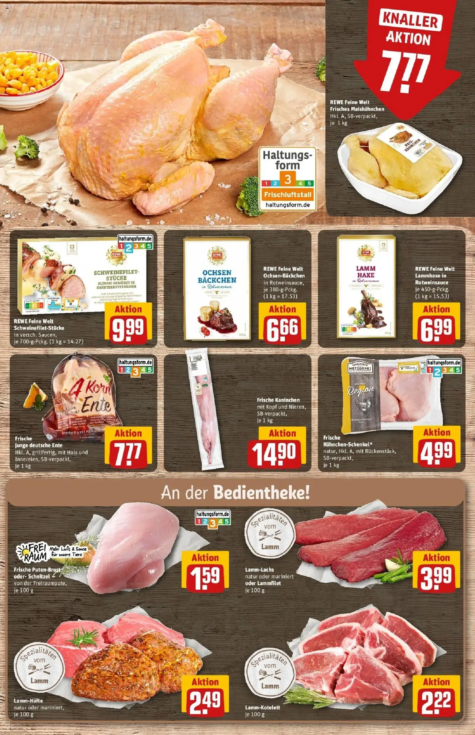 Rewe Prospekt Düsseldorf / Heerdt	 – gültig ab 30.03.2026 | Seite: 12 | Produkte: Hahnchen, Kaninchen, Schweinefilet, Ente