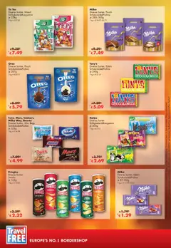 Travel Free Angebote ab 01.10.2025 gültig | Seite: 3 | Produkte: Milka, Grat, Snickers, Pringles