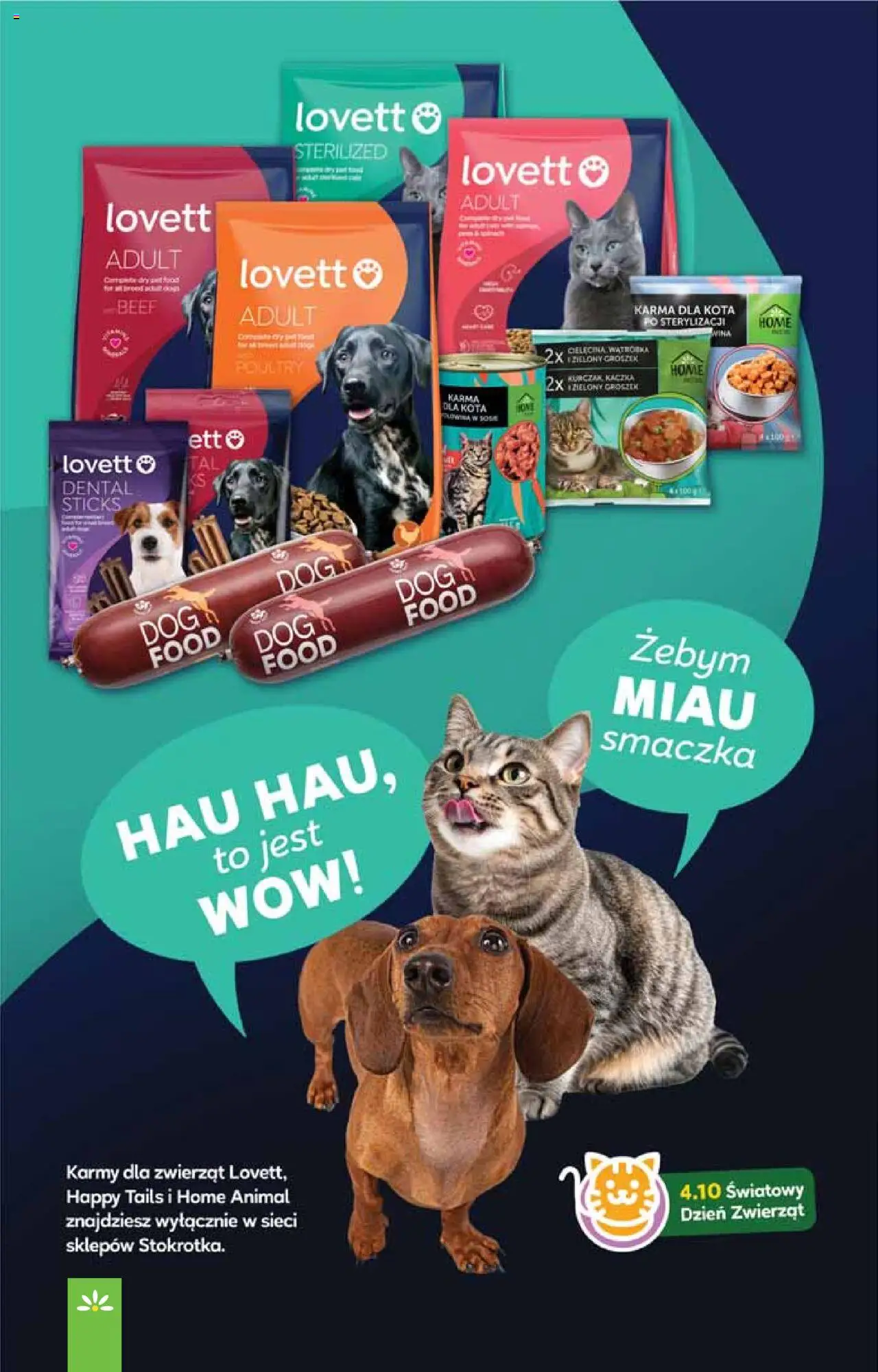 Stokrotka Gazetka od 02.10.2025 | Strona: 44 | Produkty: Kaczka, Karma dla kota