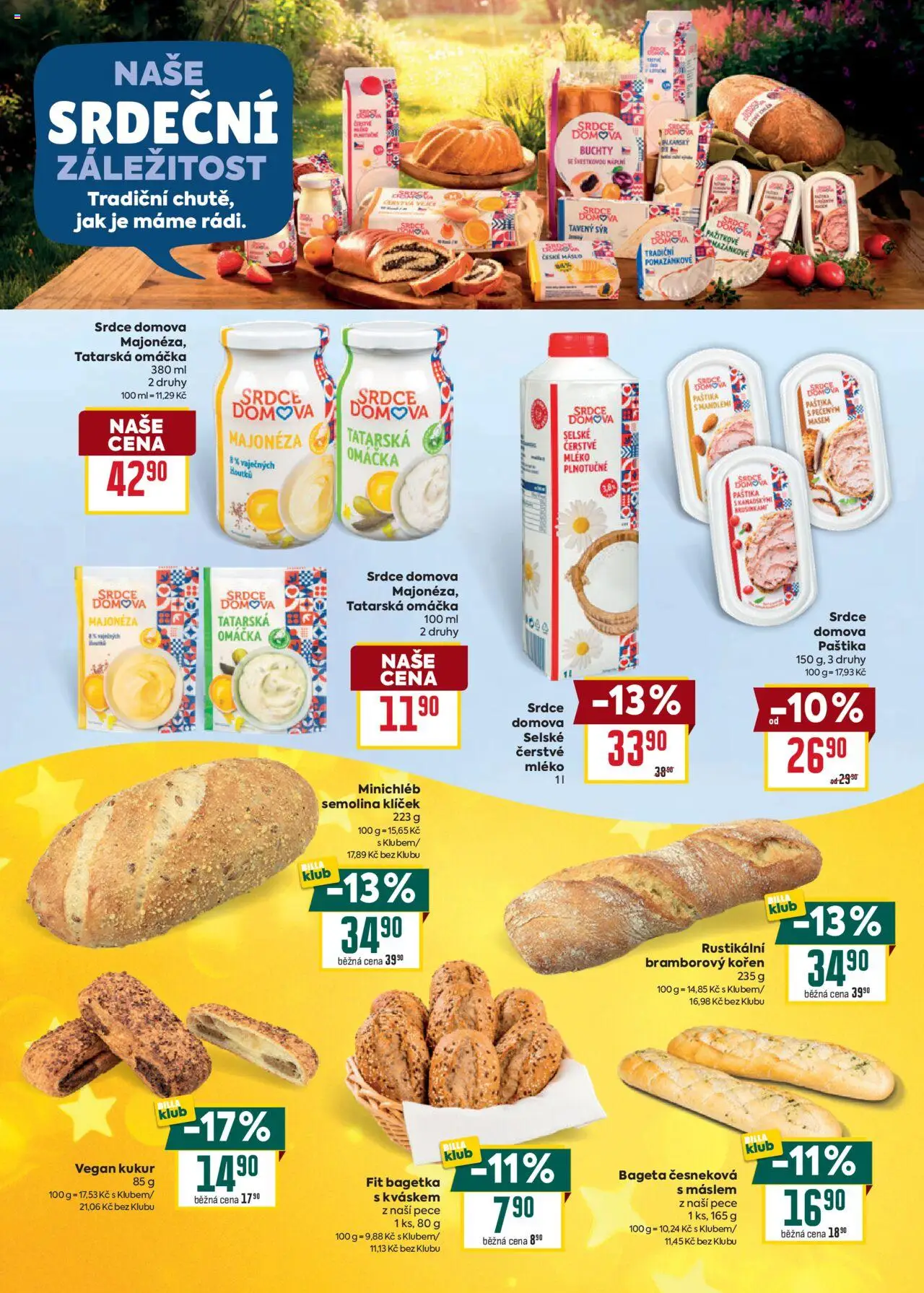 Billa leták - Vánoce od 22.10.2025 | Strana: 12 | Produkty: Mléko, Sýr, Vejce, Tatarská omáčka