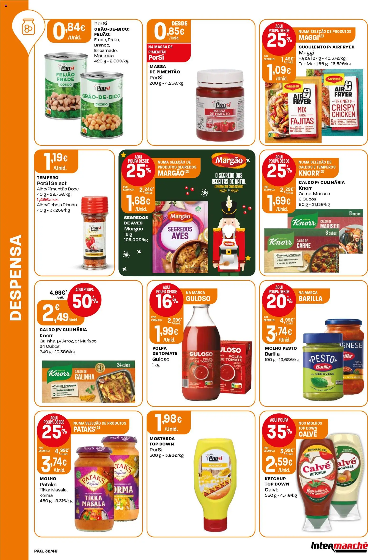 Intermarché folheto │ válido de 02.01.2026 | Página: 32 | Produtos: Top, Pimentão, Maionese, Ketchup