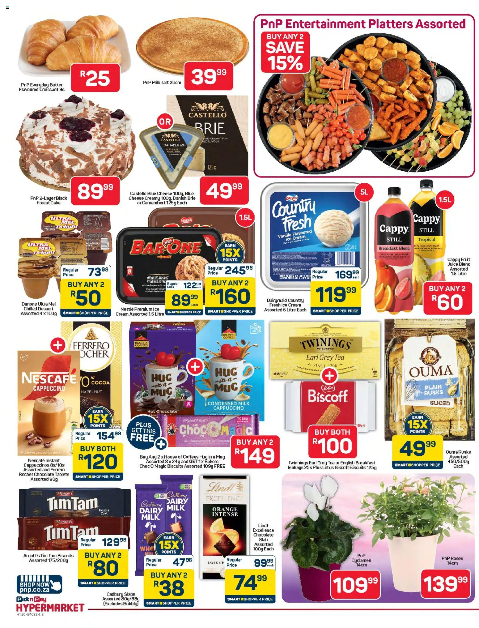 New Pick n Pay catalogue – valid from 24.04.2026 | Page: 2 | Products: Cheese, Coffee, Cream, Estuche organizador de viaje