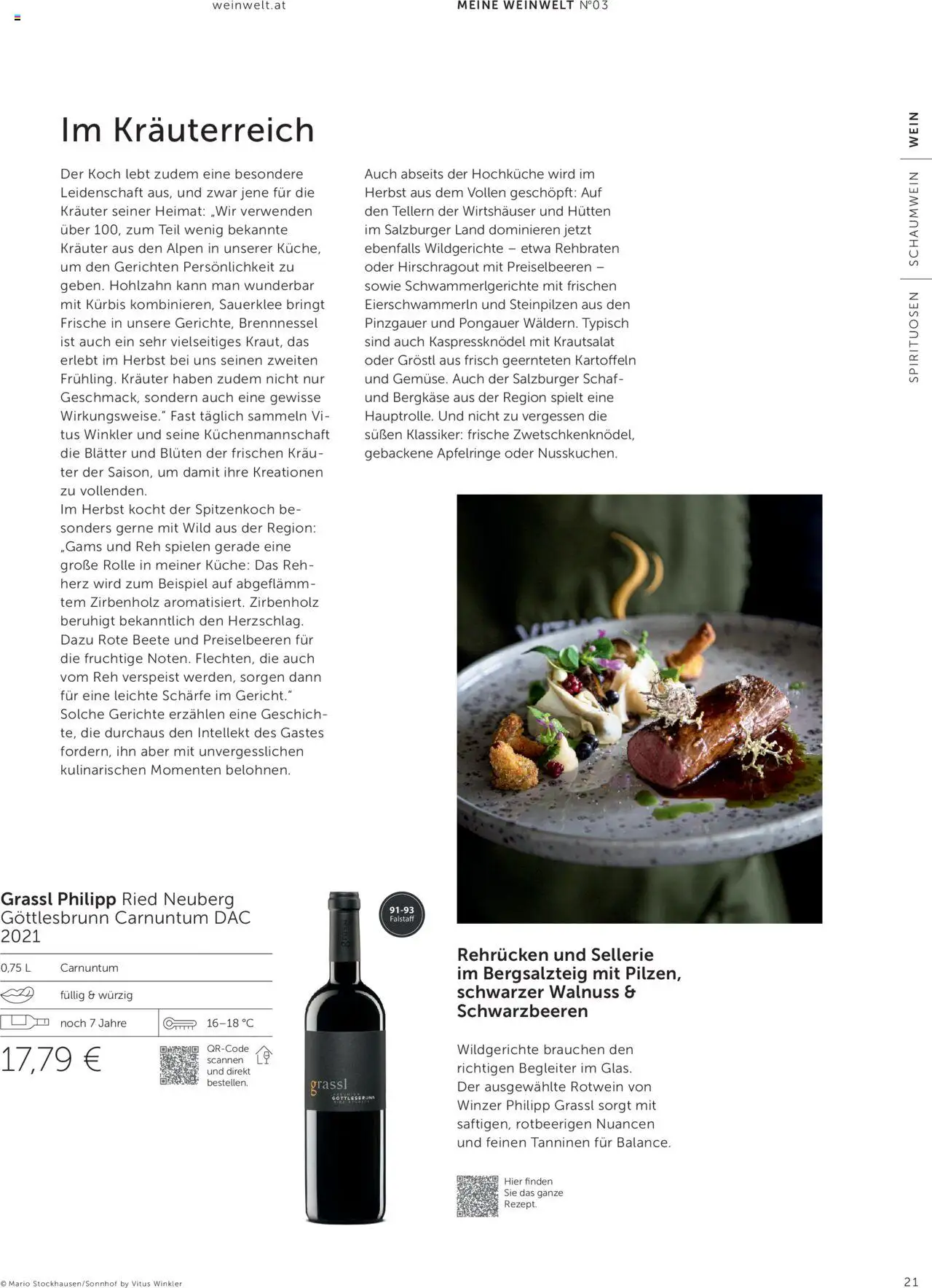 Interspar Weinwelt Magazin Ausgabe Herbst gültig ab 10.09.2025 | Seite: 21 | Produkte: Kartoffeln, Rote Beete, Kürbis, Wein