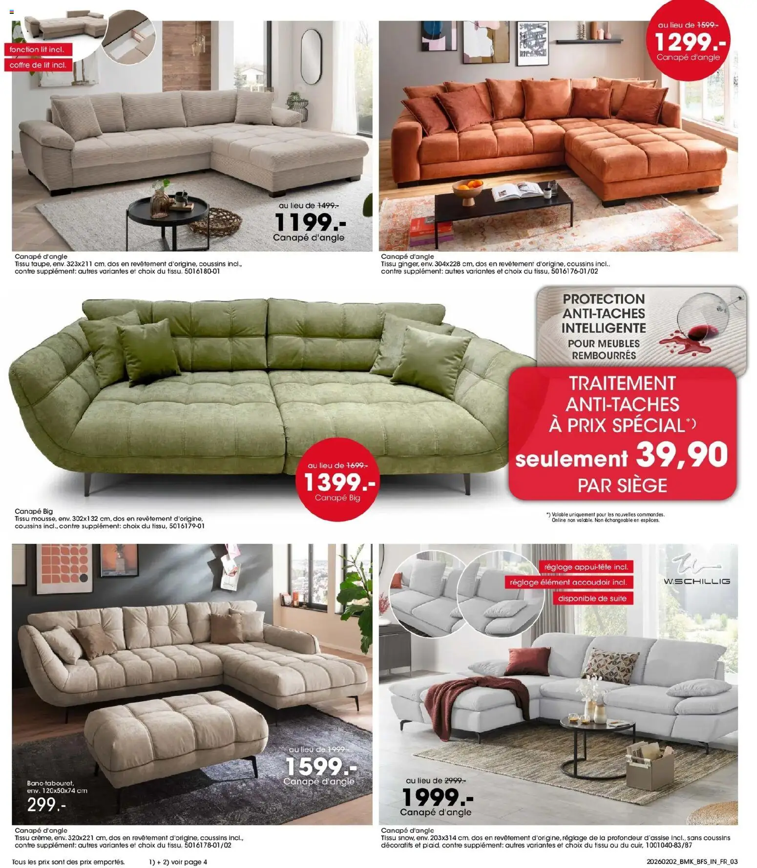 {H1} | Page: 3 | Produits: Lit, Canapé