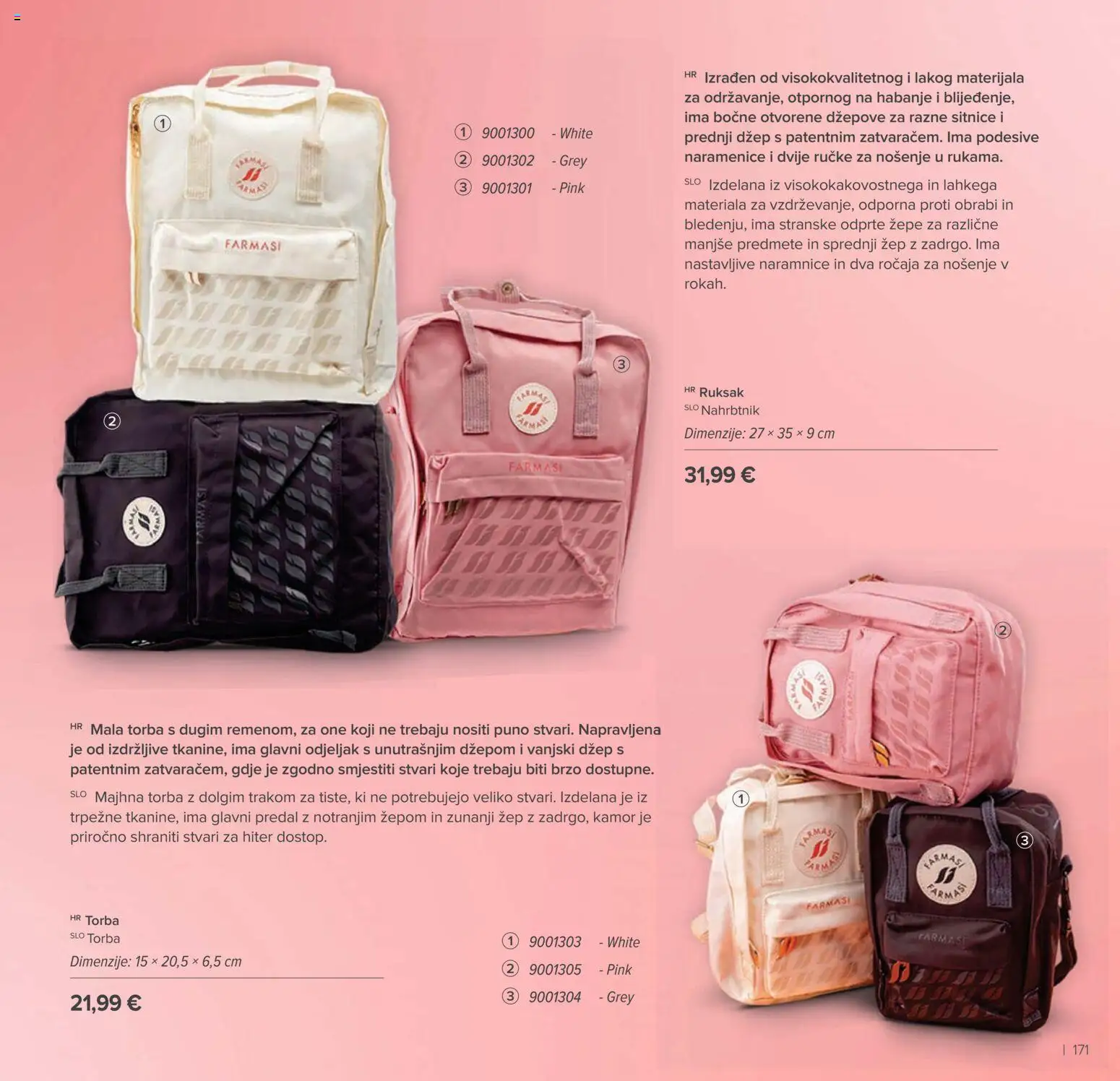Farmasi katalog | vrijedi od 02.03.2026 | Stranica: 171 | Proizvodi: Ruksak, Torba