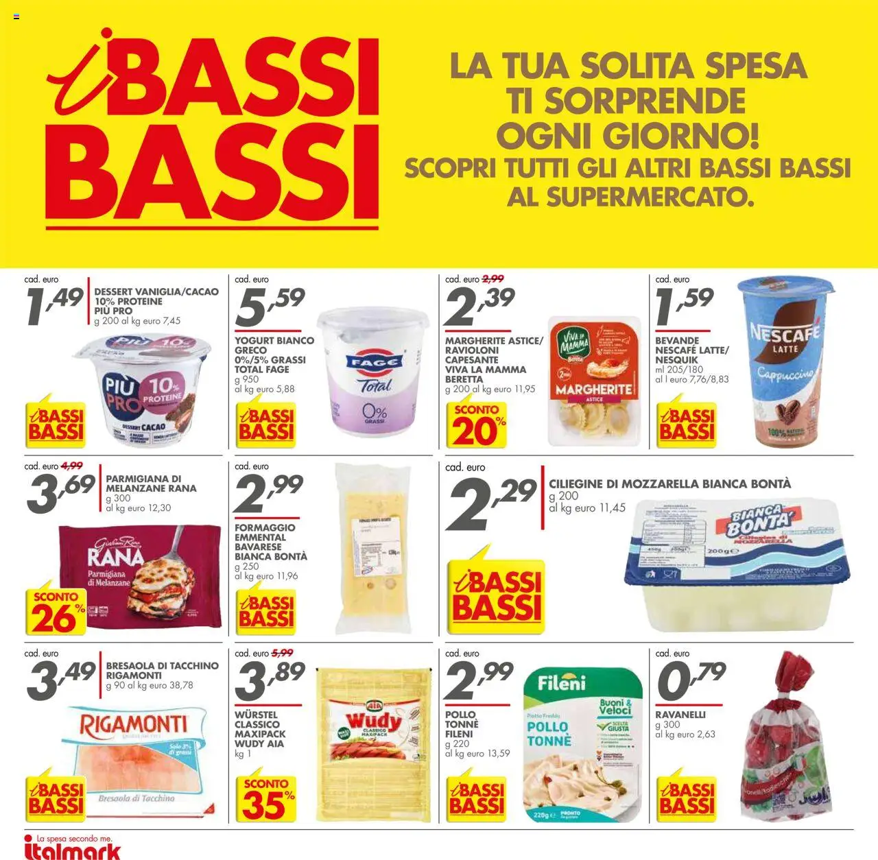 Volantino Italmark del 20.08.2025 | Pagina: 20 | Prodotti: Yogurt, Tacchino, Latte, Formaggio