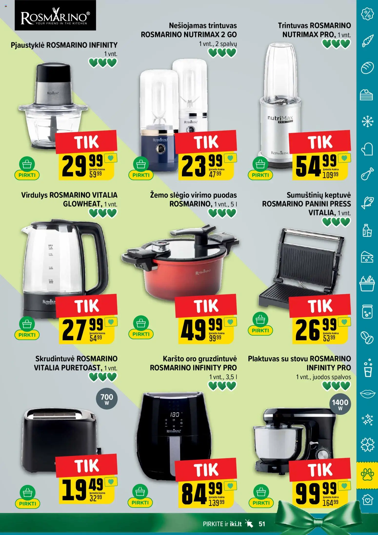 IKI akcijos nuo 10.11.2025 | Puslapis: 51 | Prekių: Plaktuvas, Keptuvė, Puodas, Virdulys
