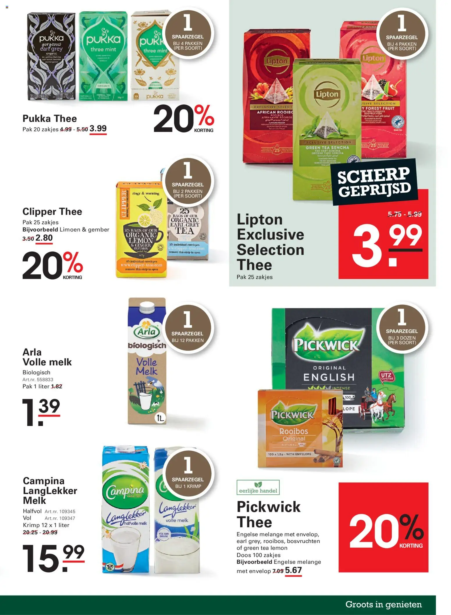 {H1} | Pagina: 23 | Producten: Melk, Thee, Fruit, Gember