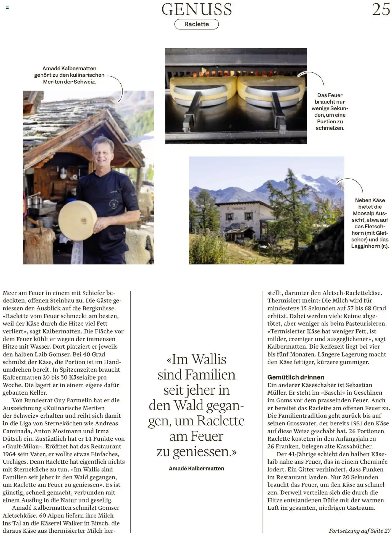 Migros Magazin – gültig ab 13.10.2025 | Seite: 25 | Produkte: Gitter, Milch, Käse, Raclette