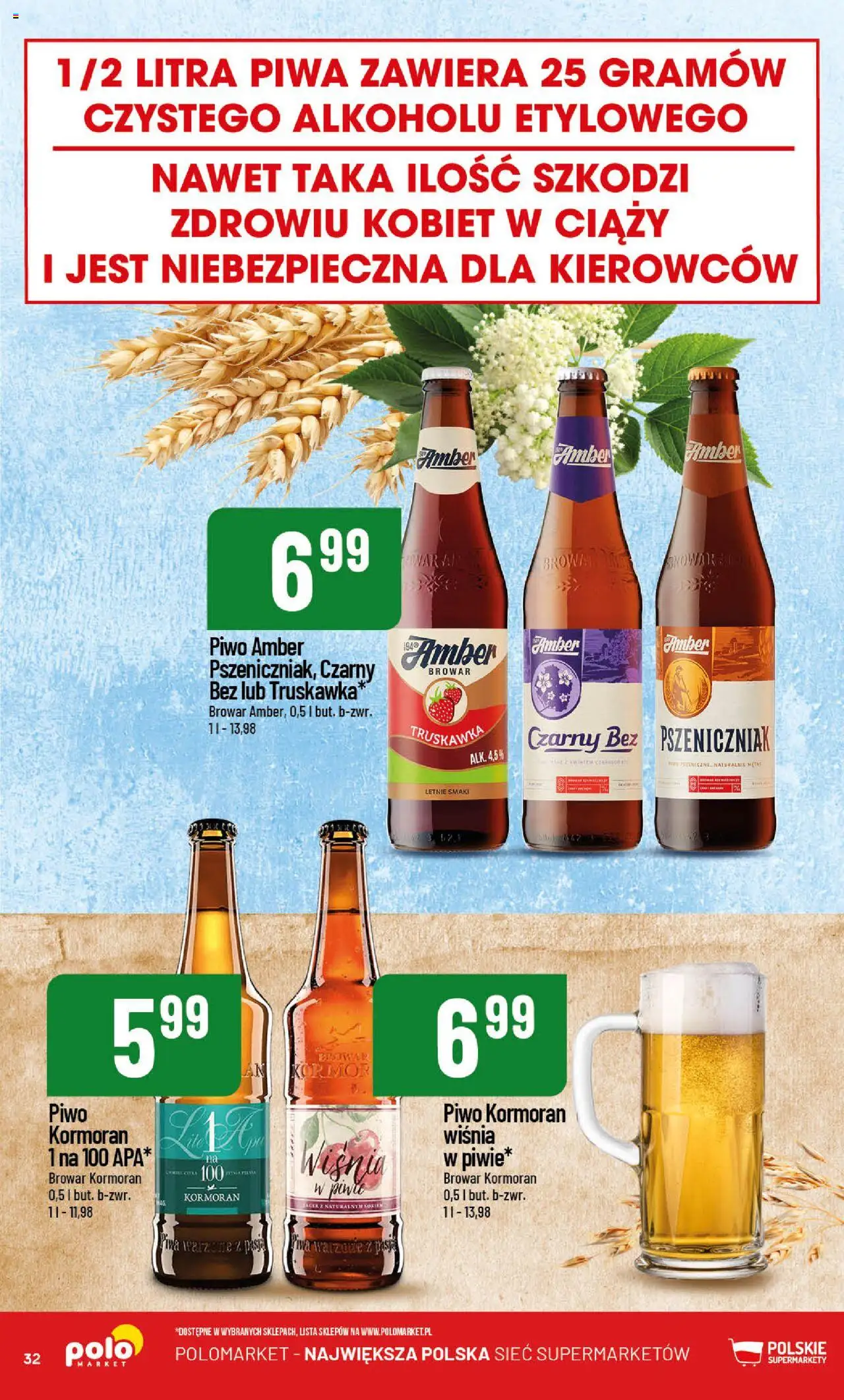 POLOmarket Gazetka - Nowości od 01.05.2025 | Strona: 32 | Produkty: Piwo