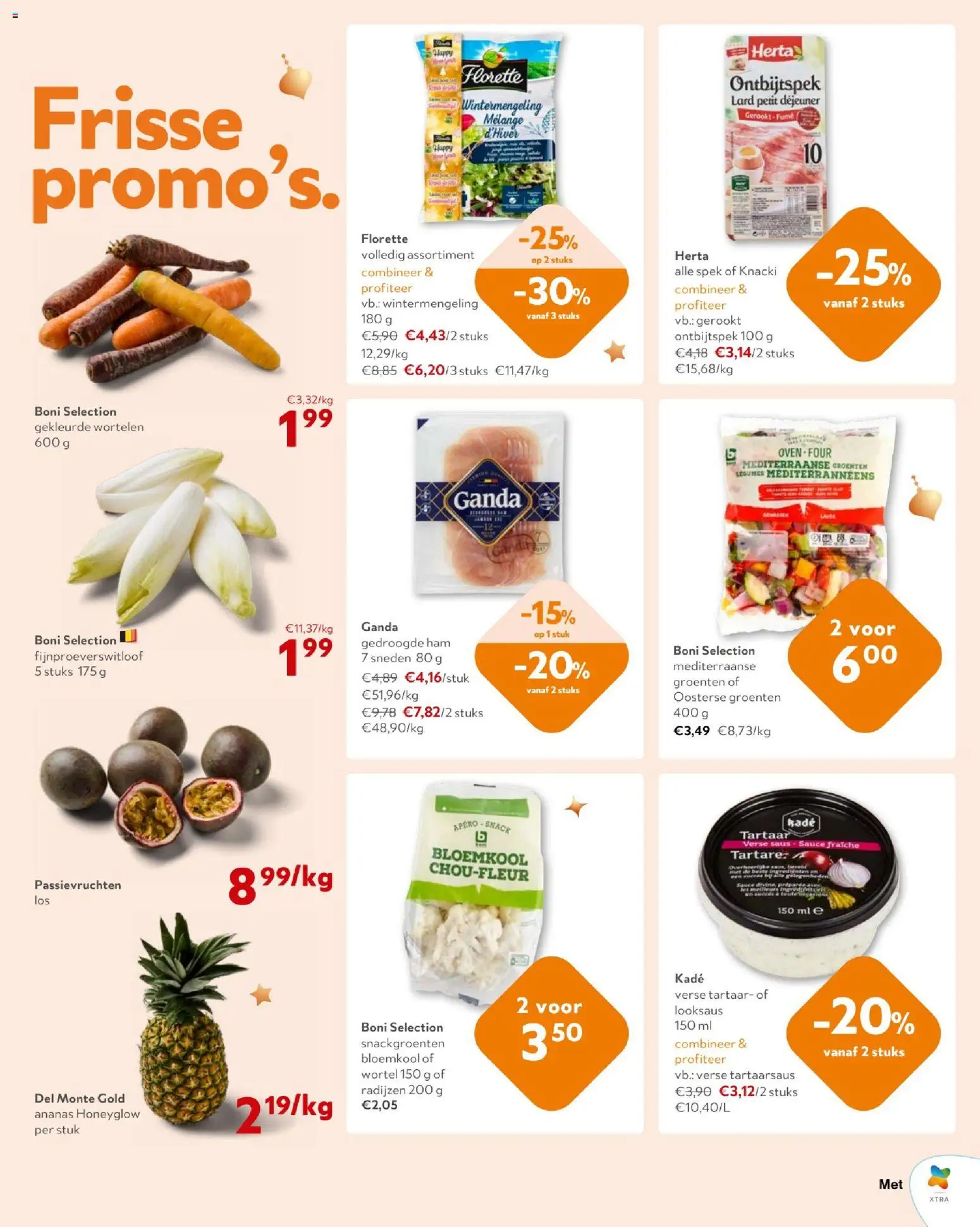 {H1} | Pagina: 17 | Producten: Ham, Ananas, Bloemkool, Wortelen