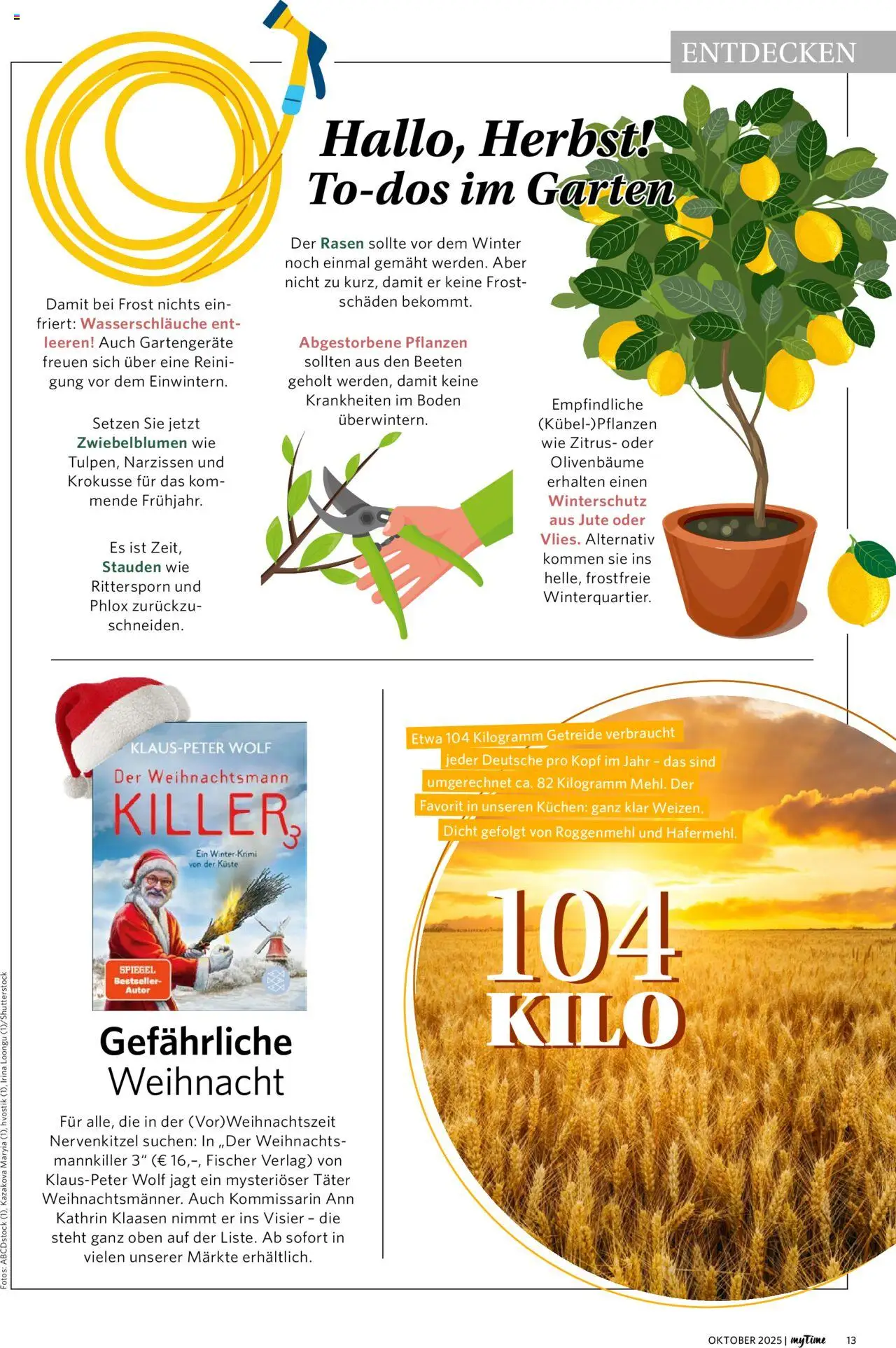 Combi myTime Oktober 2025 – gültig ab 01.10.2025 | Seite: 13 | Produkte: Spiegel, Kuchen, Getreide