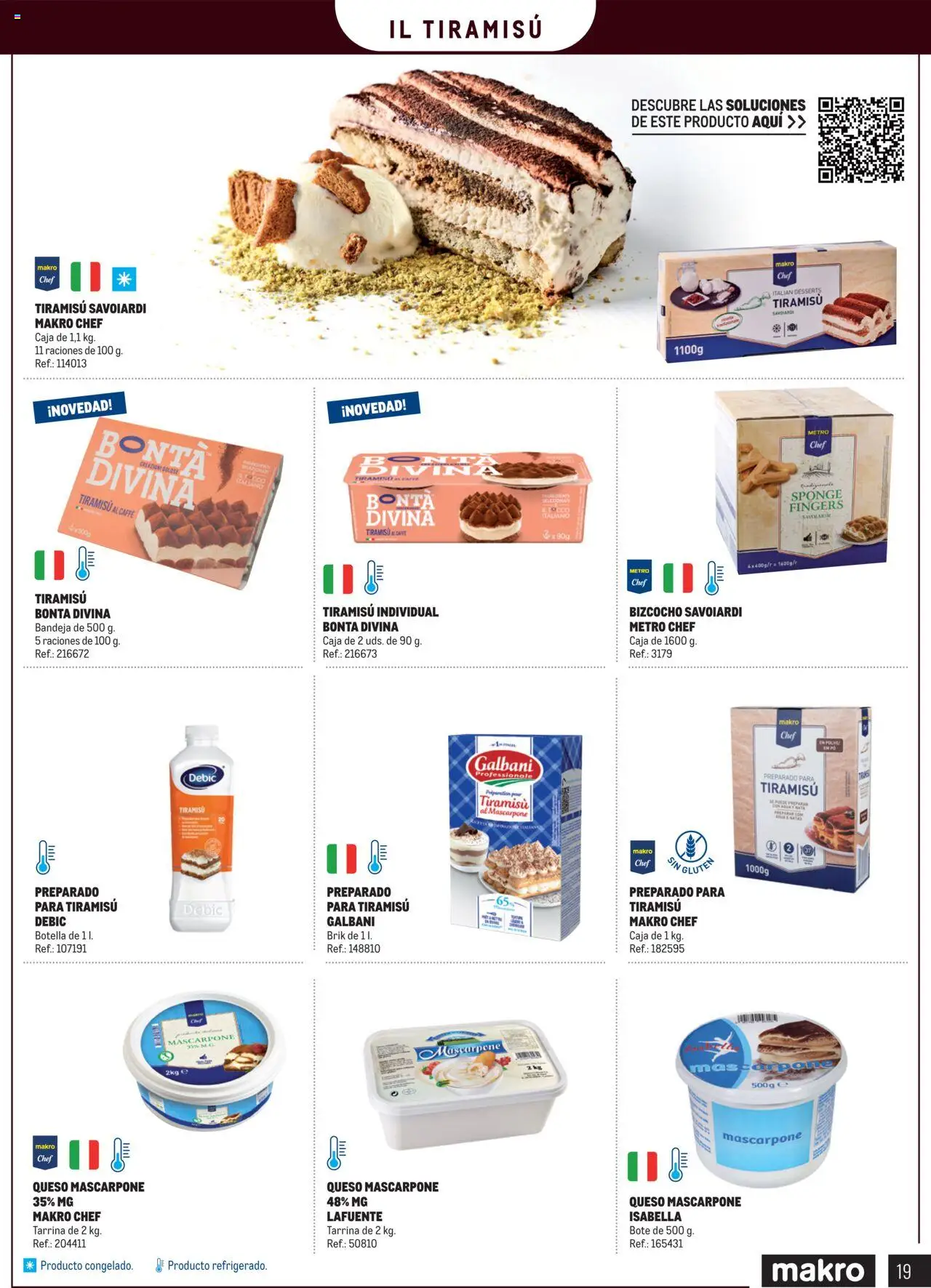 Makro - Especial Postres │ válido desde el 04.03.2025 | Página: 19 | Productos: Queso, Bizcocho, Bandeja, Caja