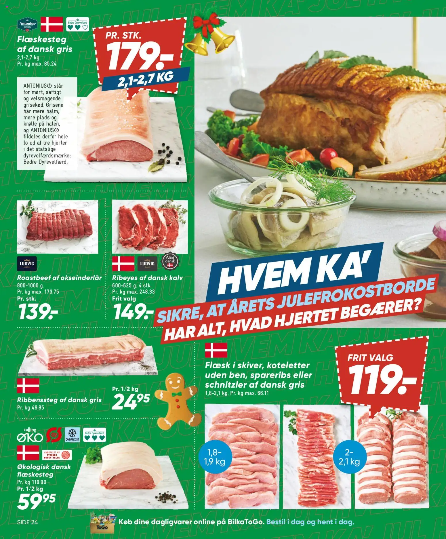 Bilka tilbudsavis – gyldig fra 05.12.2025 | Side: 28 | Produkter: Koteletter, Schnitzler, Flæskesteg, Roastbeef