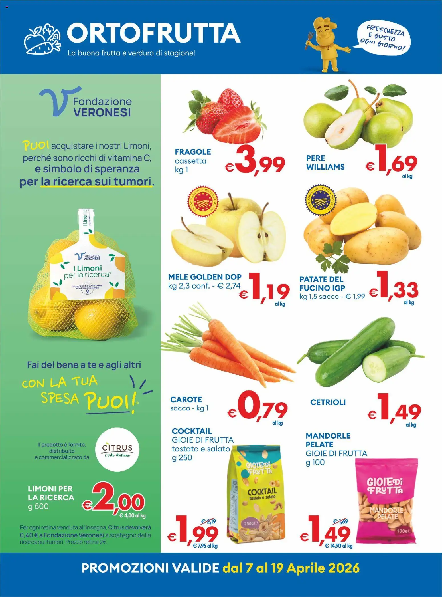 Volantino MD Discount del 07.04.2026 | Pagina: 11 | Prodotti: Tè, Patate, Carote, Mandorle