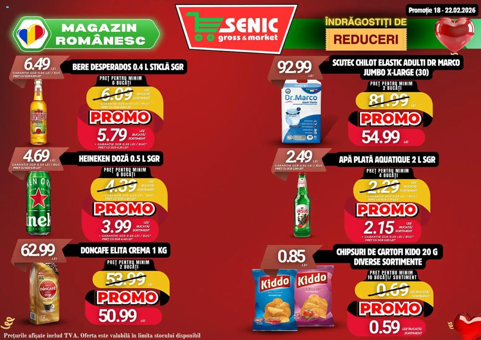Noul catalog Senic – valabil de la 16.02.2026 | Pagină: 6 | Produse: Eğitim çantaları, Bere, Chipsuri, Apă