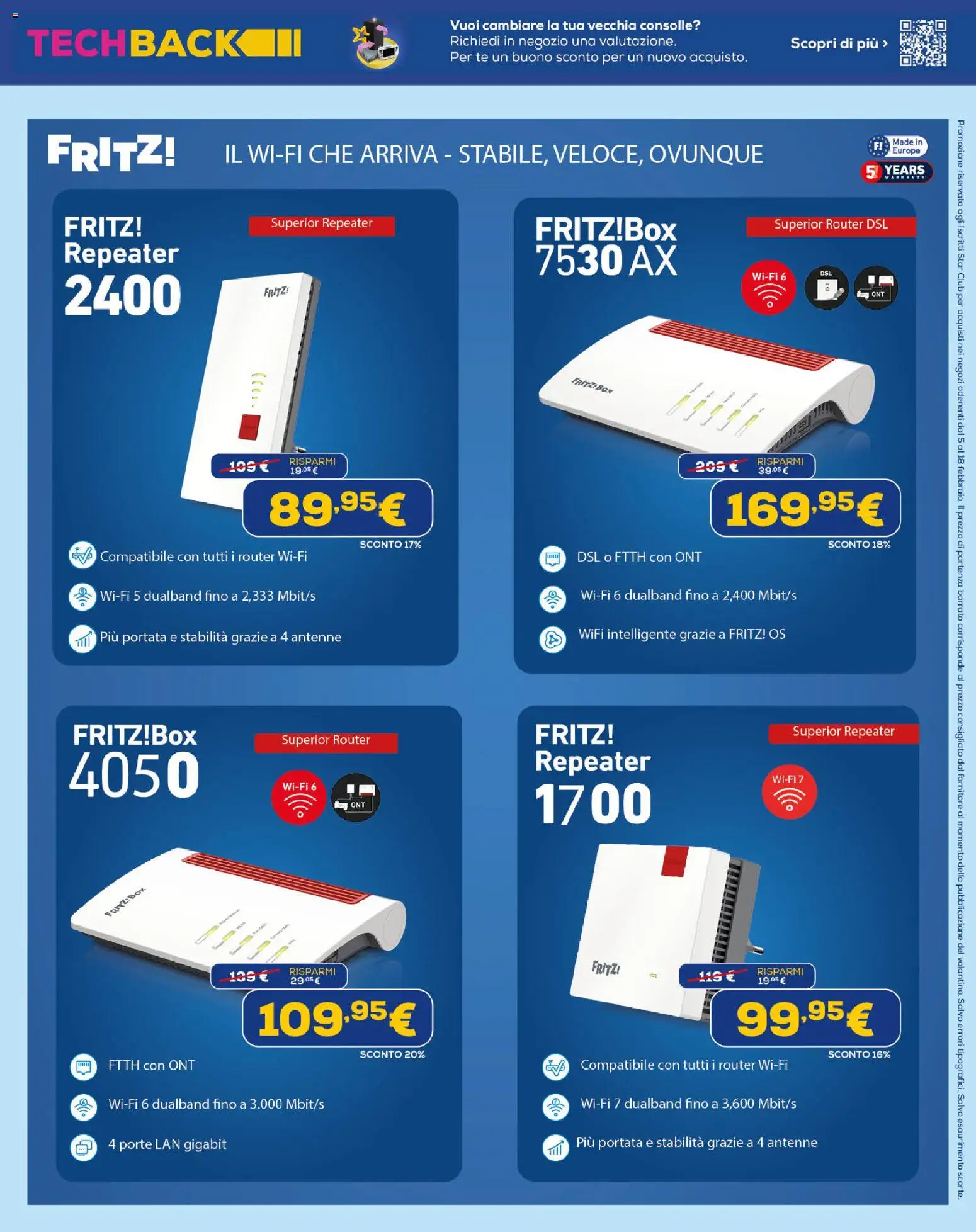 Volantino Euronics del 05.02.2026 | Pagina: 11 | Prodotti: Router, Tè