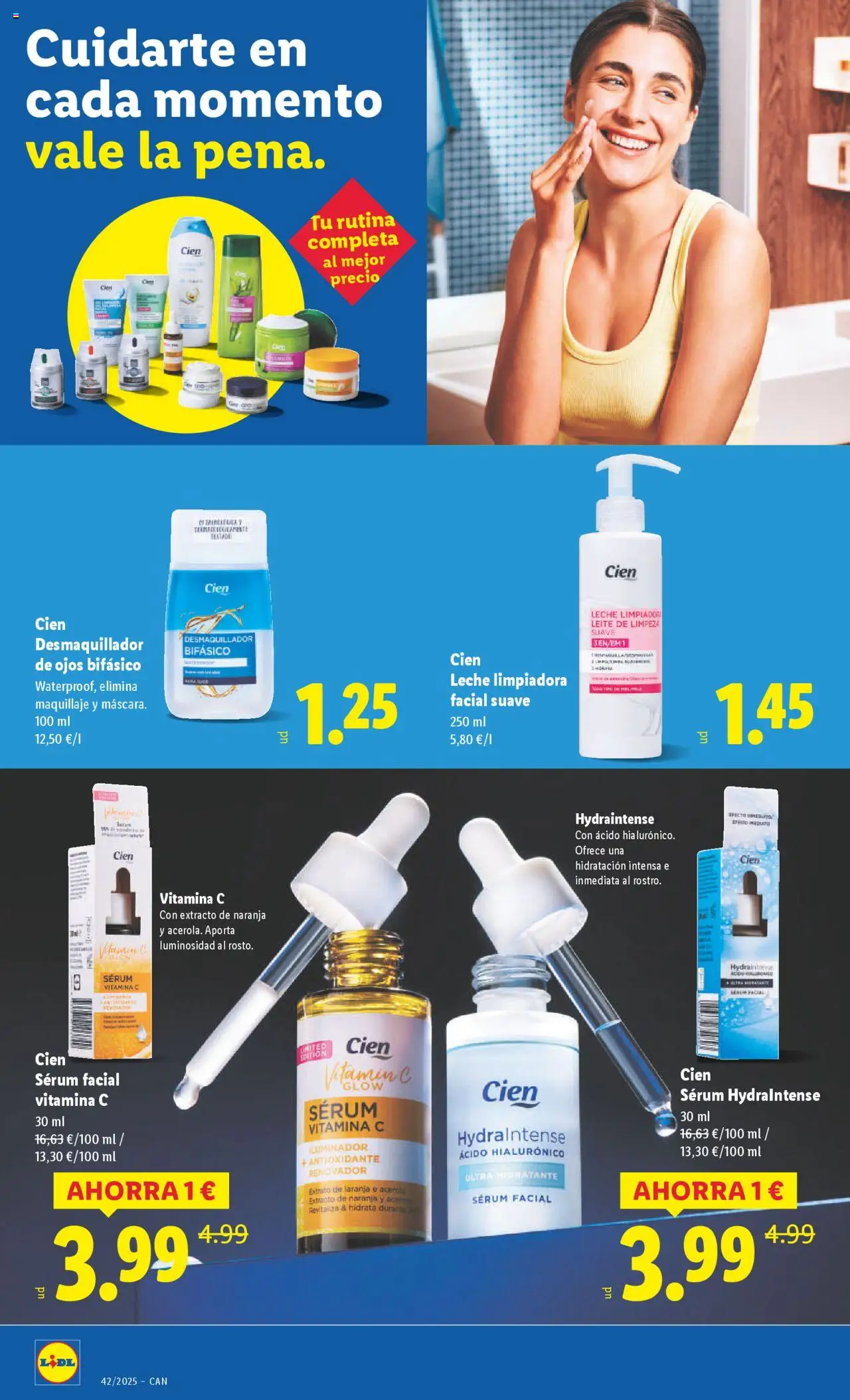 Lidl - Canarias │ válido desde el 13.10.2025 | Página: 16 | Productos: Maquillaje, Iluminador, Desmaquillador, Leche