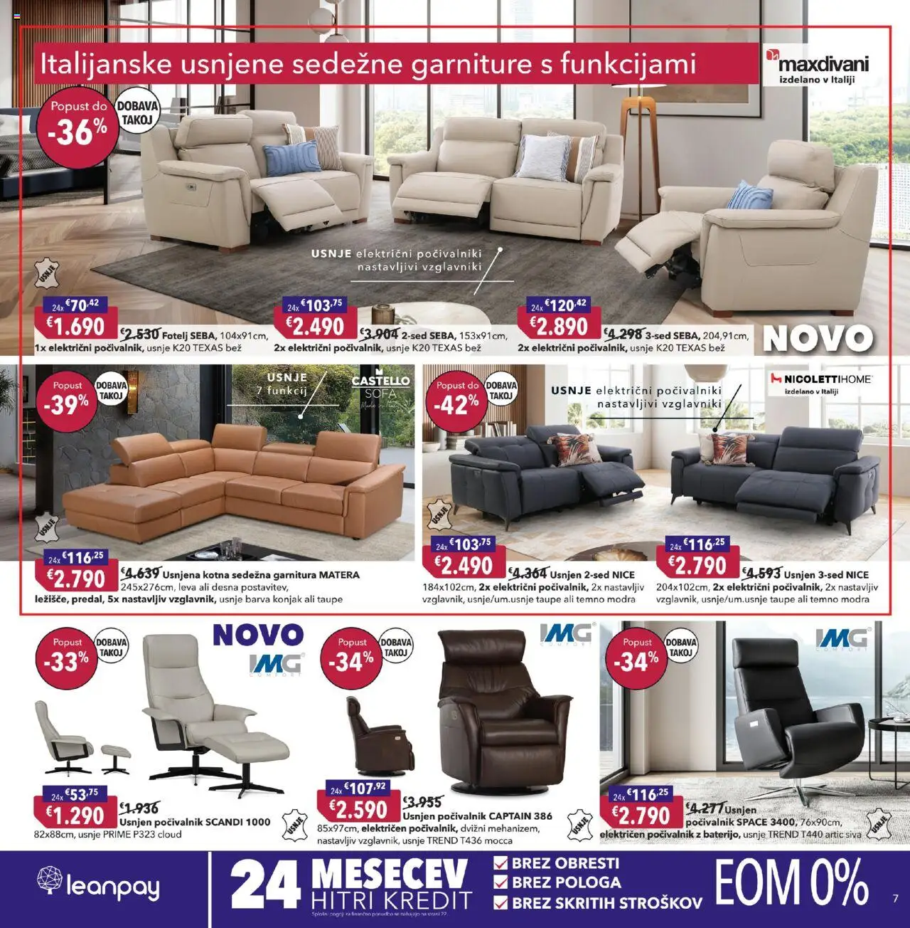Novi Harvey Norman katalog ponudbe – veljaven od 16.10.2025 | Stran: 7 | Izdelki: Sedezna garnitura, Fotelj, Barva