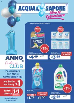 Anteprima del volantino Acqua e Sapone Lazio, Lombardia, Piemonte, Puglia catalogo valido a partire dal 24.07.2025