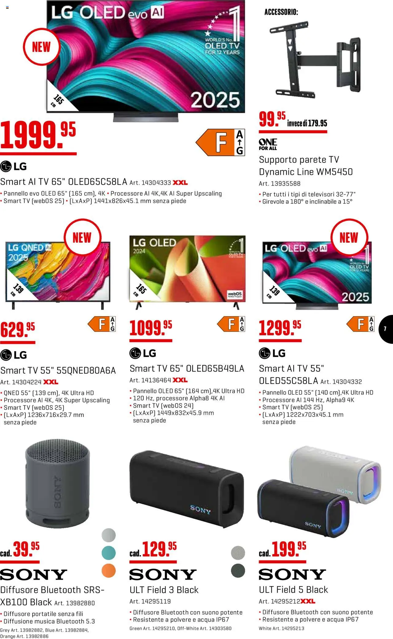 Interdiscount Aktionen IT ab 04.08.2025 | Seite: 7 | Produkte: TV, LG, Sony