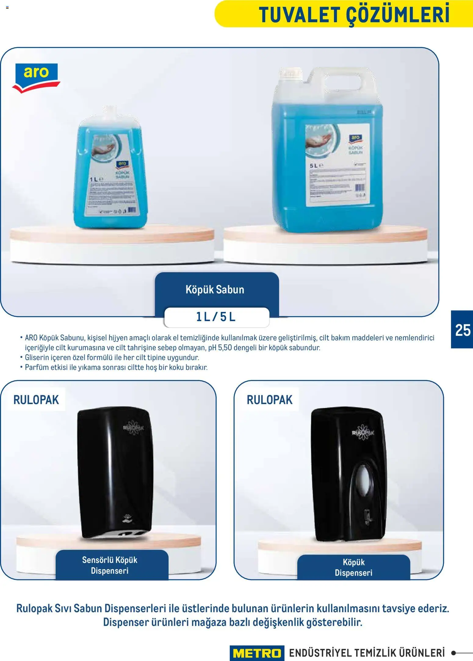 Metro - Endüstriyel Temizlik Ürünleri - 30.12.2025 tarihinden itibaren geçerlidir | Sayfa: 25 | Ürünler: Tuvalet, Sabun, Parfüm, Koku