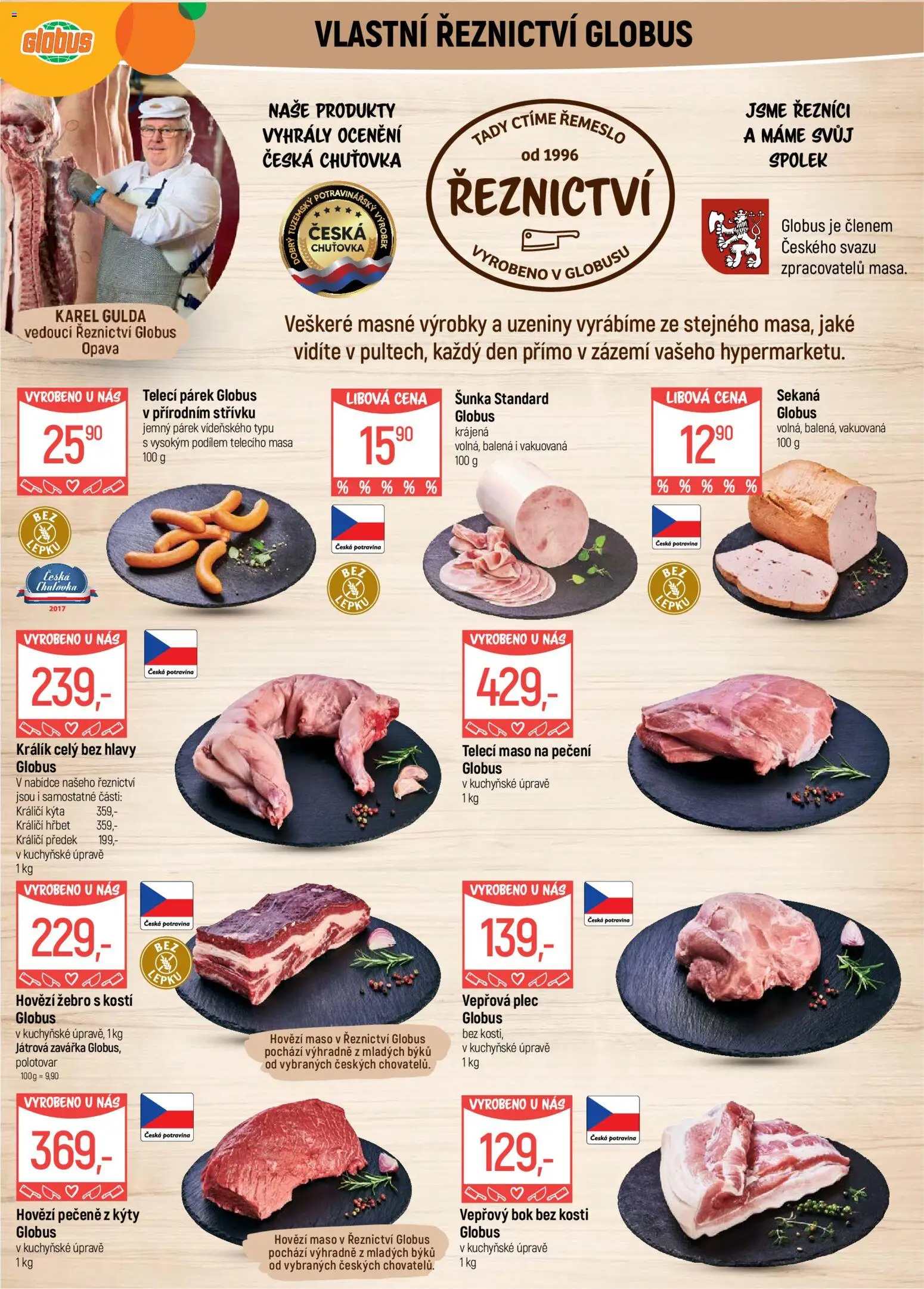 Globus leták - Opava od 25.03.2026 | Strana: 5 | Produkty: Sekaná, Vepřový bok bez kosti, Vepřová plec, Kýta