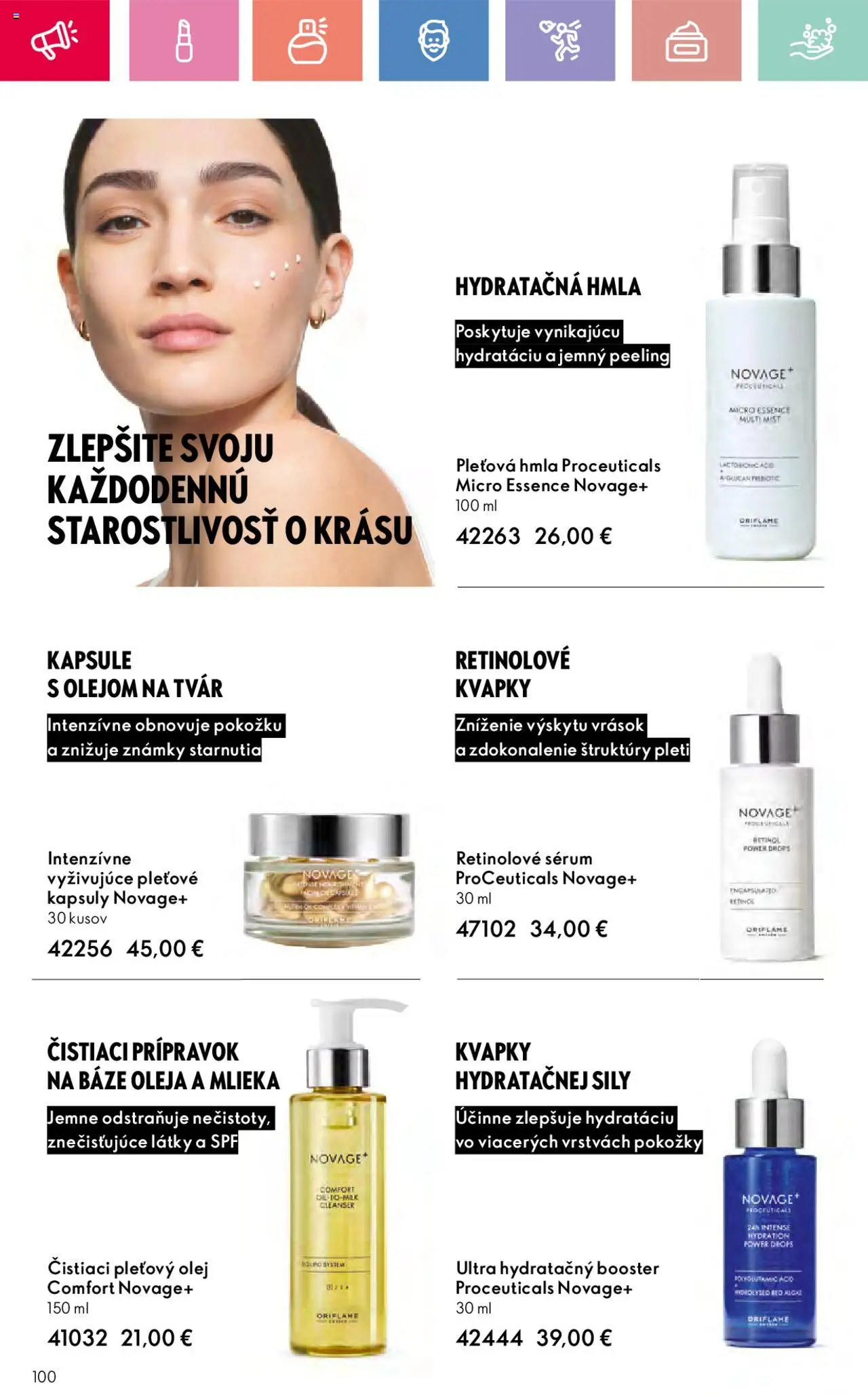 Nové Oriflame akcie – leták je platný od 17.08.2025 | Strana: 100 | Produkty: Olej, Peeling
