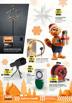 Náhled letáku OBI leták od 01.12.2025 | Strana: 8 | Produkty: Hodiny, Projektor, Světelný řetěz, Prodlužovací kabel
