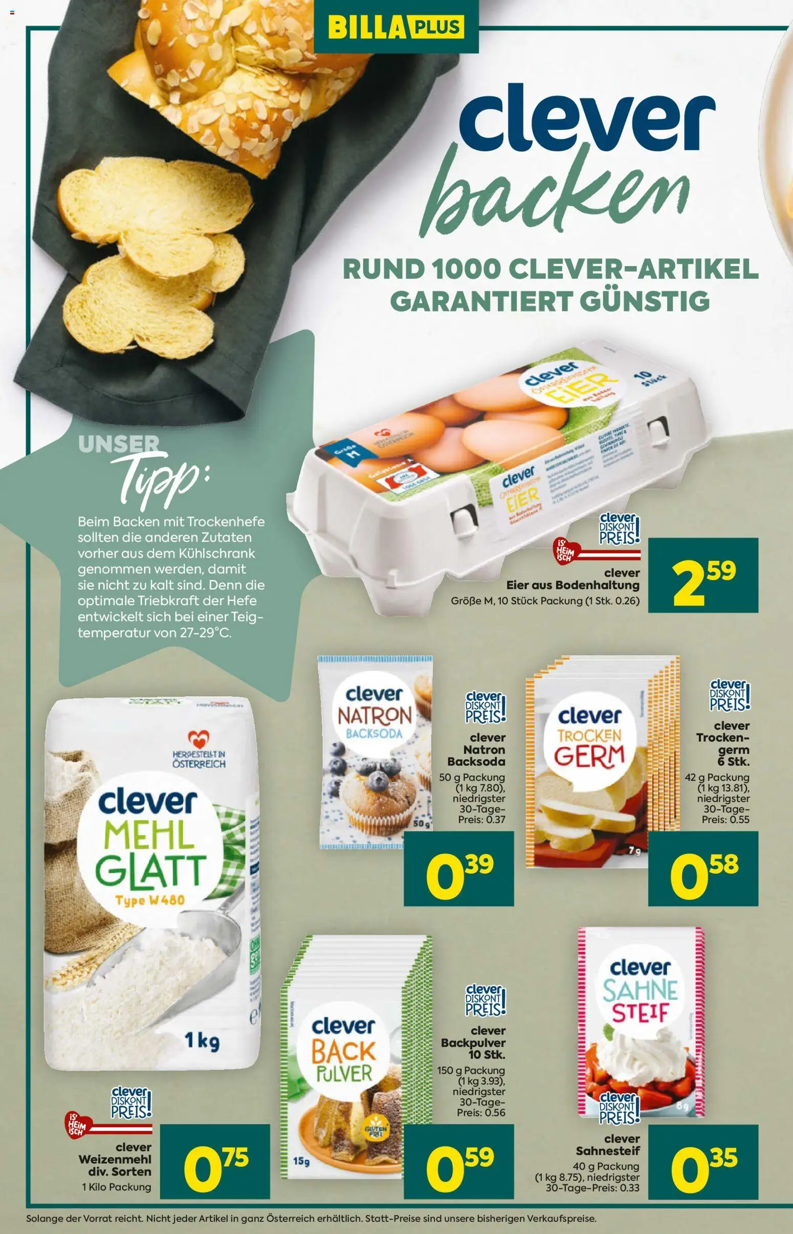 Billa Plus - Alles Rund Ums  Backen gültig ab 23.10.2025 | Seite: 6 | Produkte: Sahne, Kühlschrank, Eier