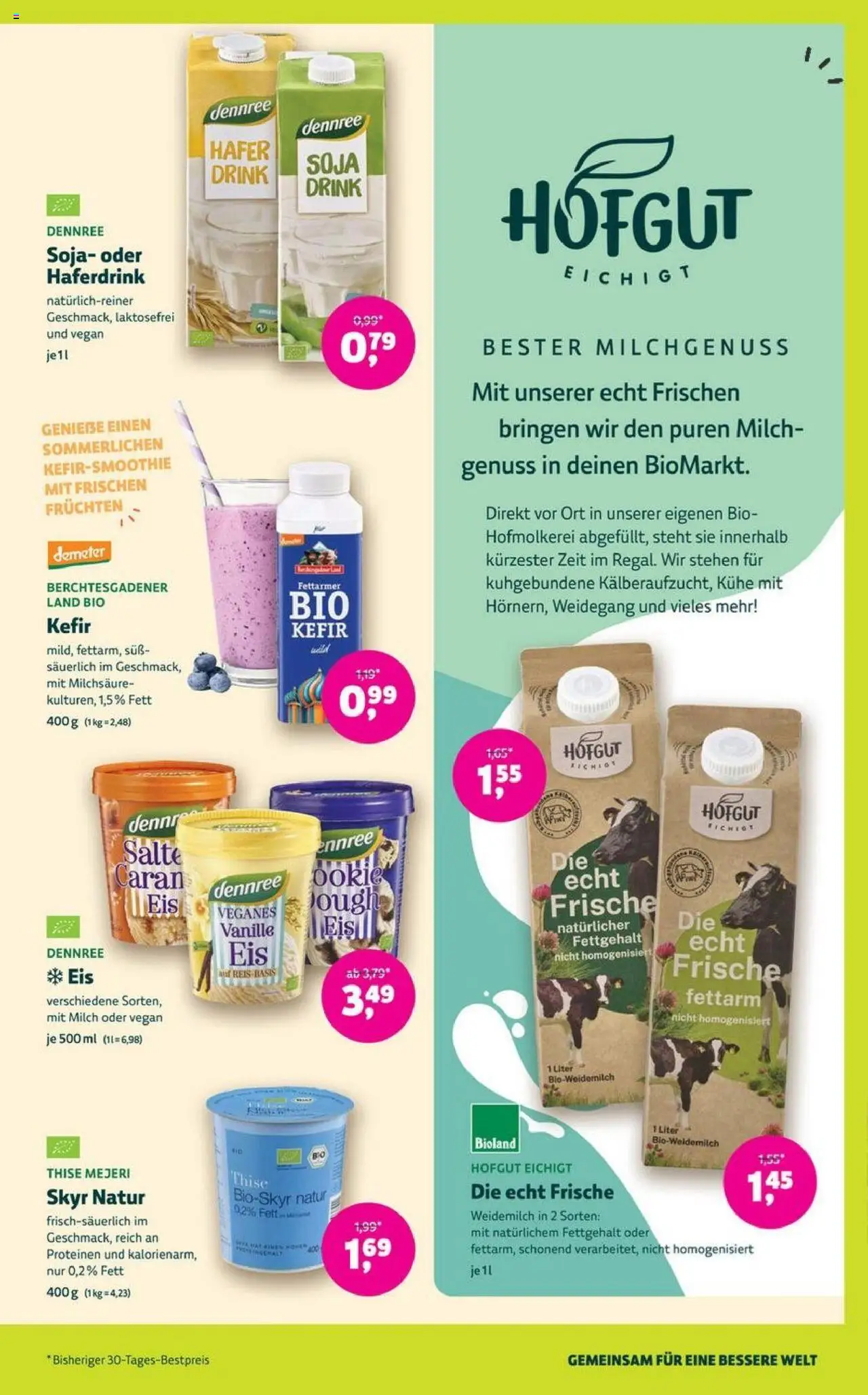 Denns BioMarkt Angebote - gültig ab dem 13.08.2025 | Seite: 3 | Produkte: Milch, Skyr, Haferdrink, Reis