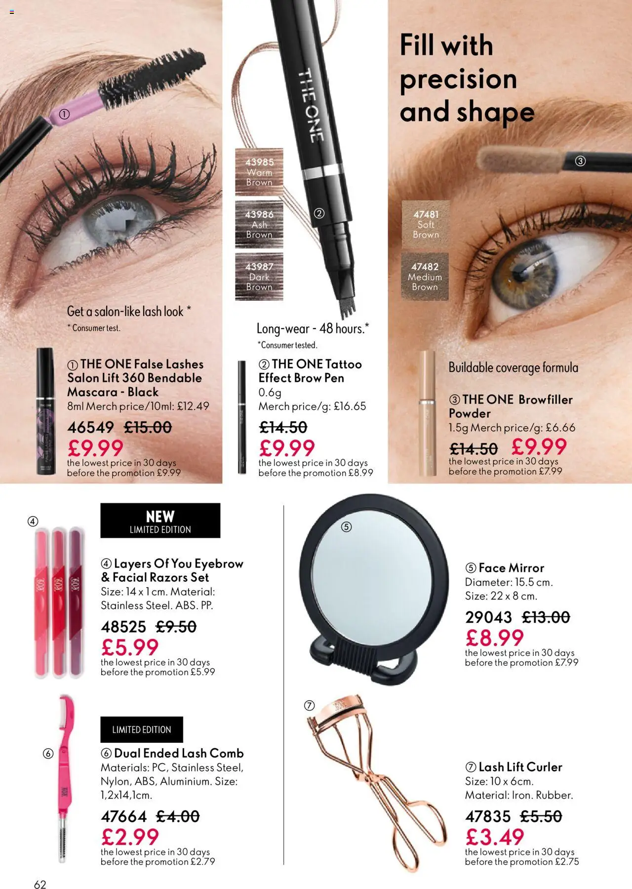  | Page: 62 | Products: Mirror, Powder, Mascara