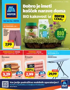 Hofer katalog - pregled letaka veljavnega od 24.07.2025
