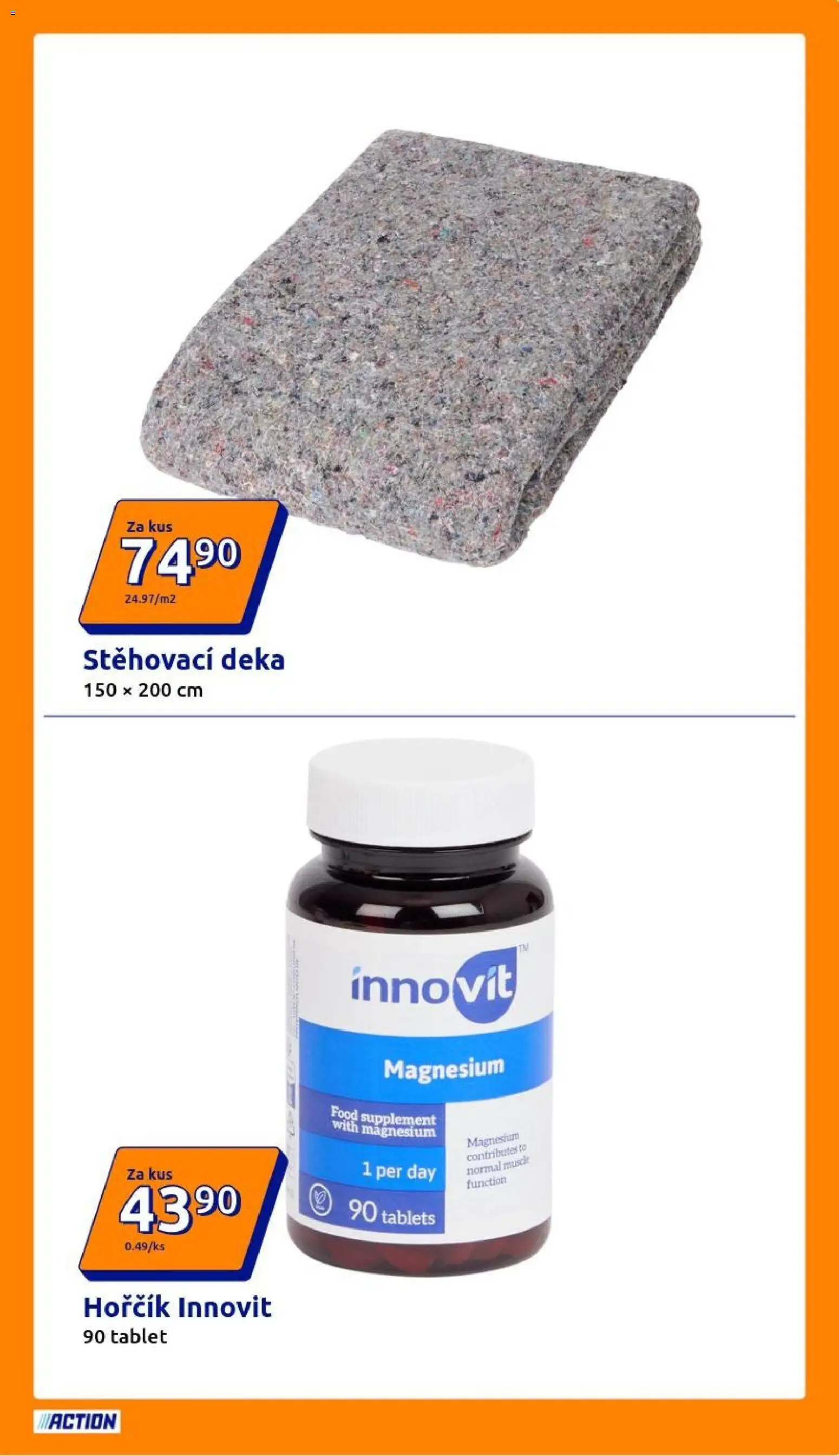 Action leták od 25.03.2026 | Strana: 19 | Produkty: Hořčík, Tablet, Deka