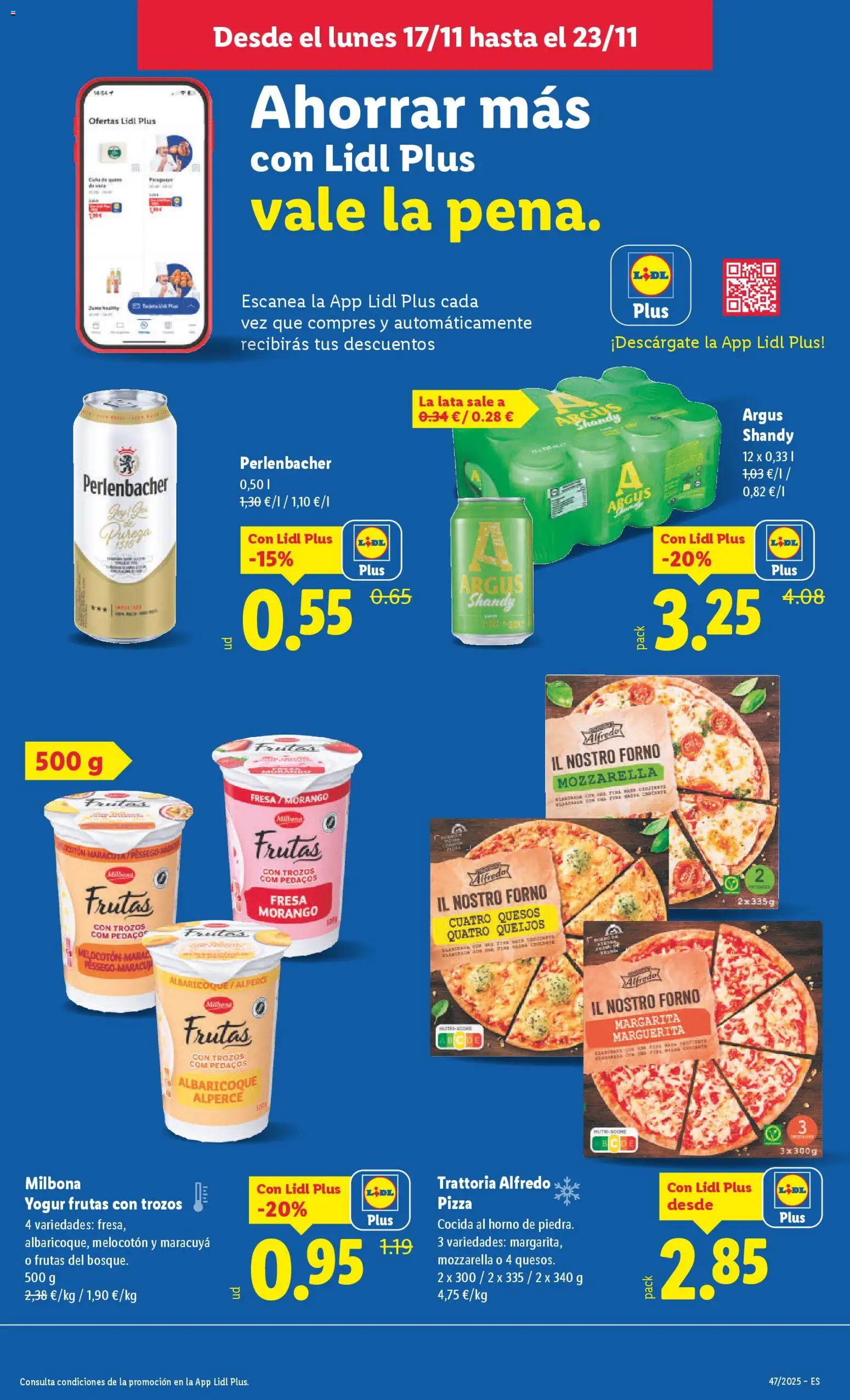 Lidl folleto │ válido desde el 17.11.2025 | Página: 19 | Productos: Yogur, Pizza, Αποφλοιωτής σκόρδου, Horno
