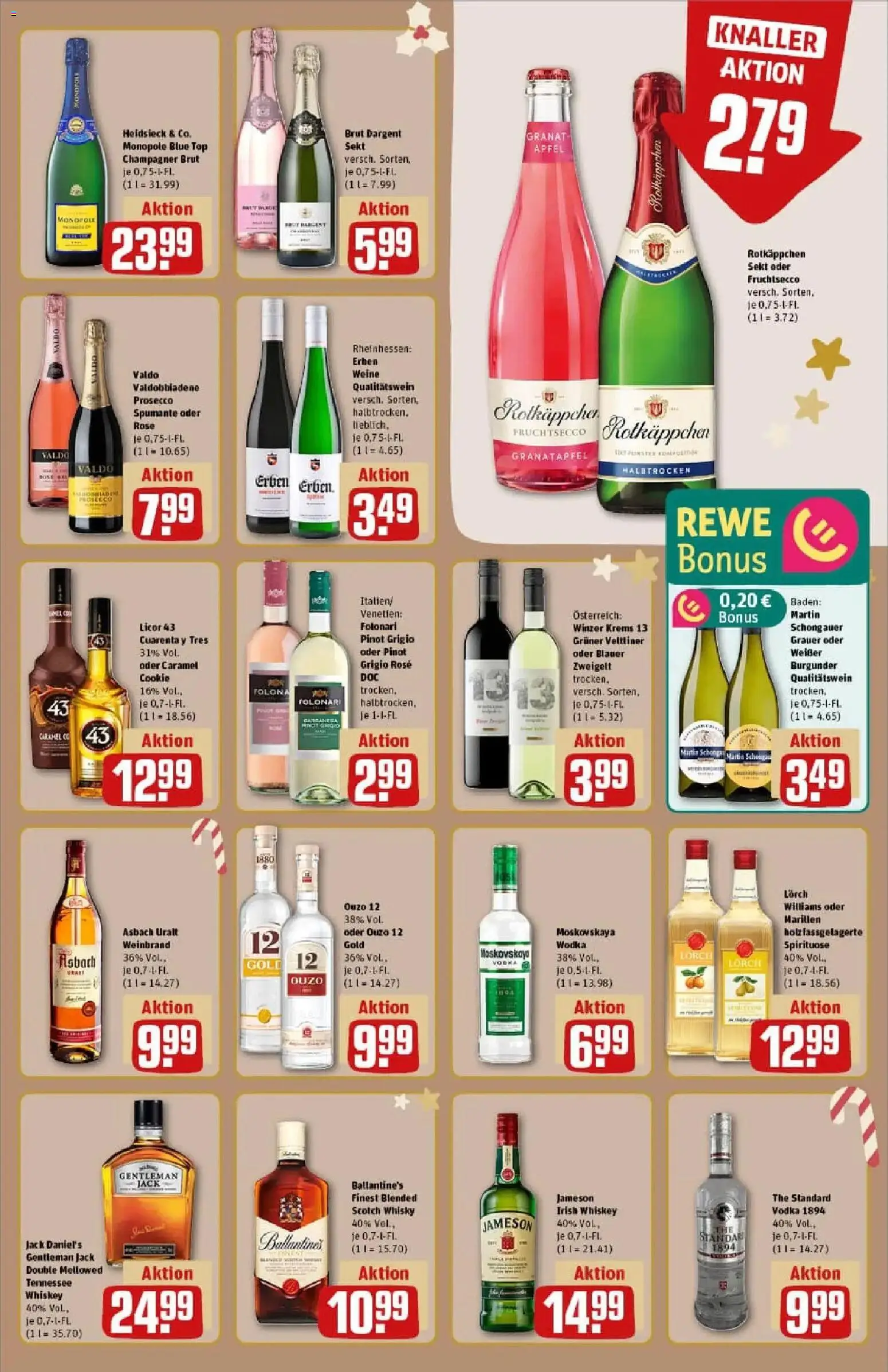 Rewe prospekt Saarburg	 – gültig ab 07.12.2025 | Seite: 19 | Produkte: Whisky, Granatapfel, Ouzo, Jameson